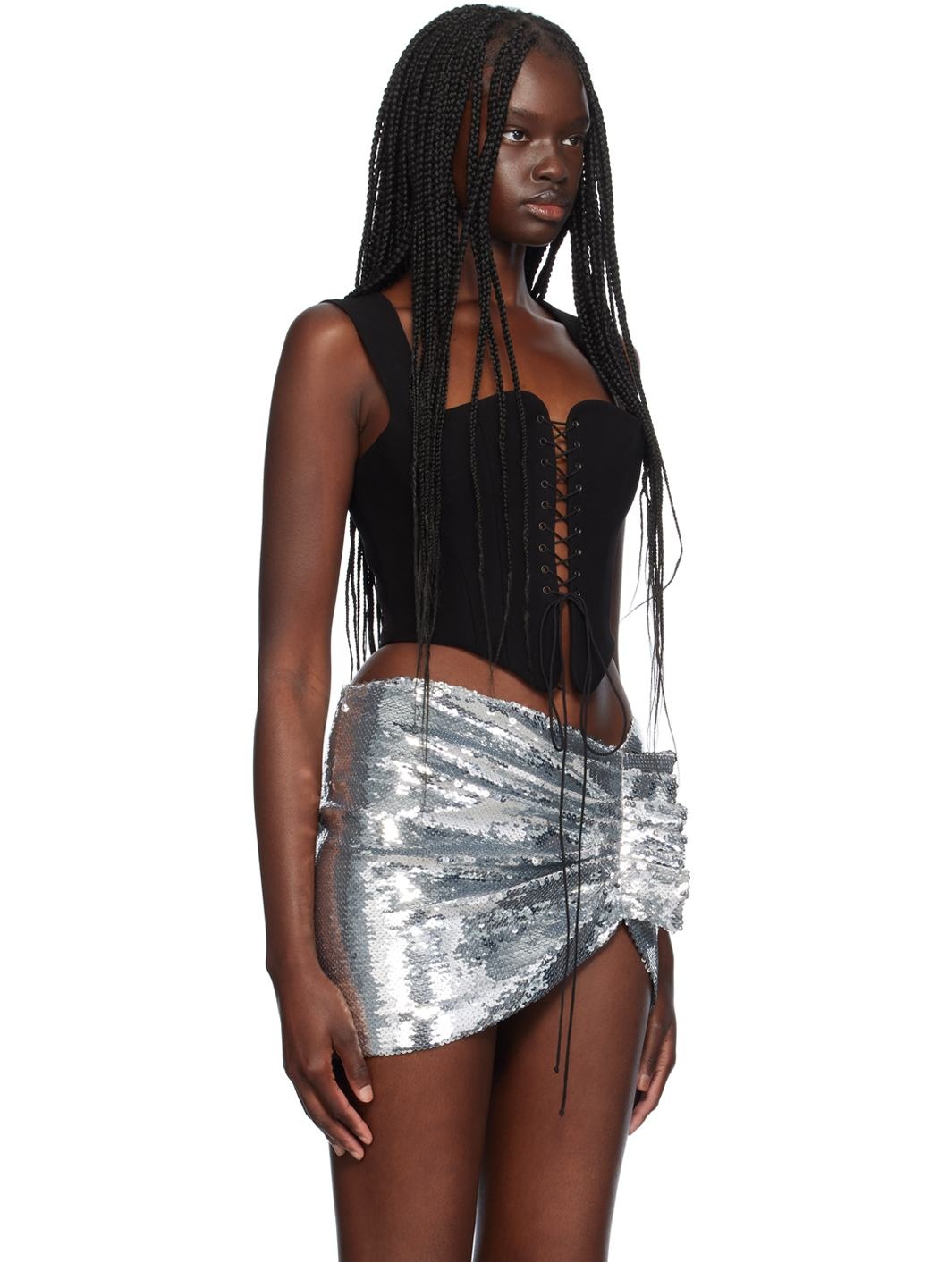Black Ari Laced Corset - 2