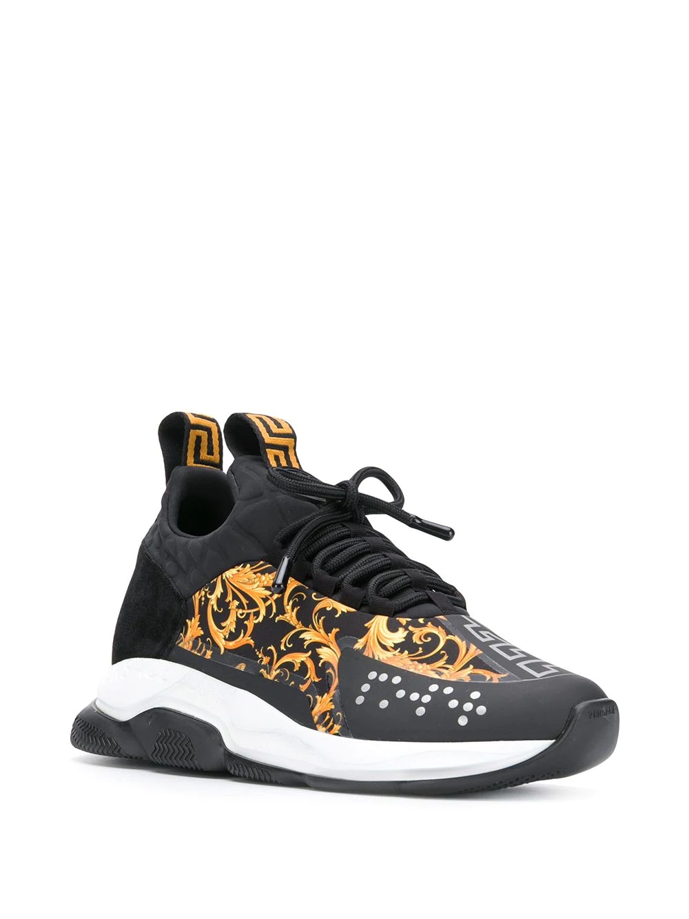 Baroque-print low-top sneakers - 2