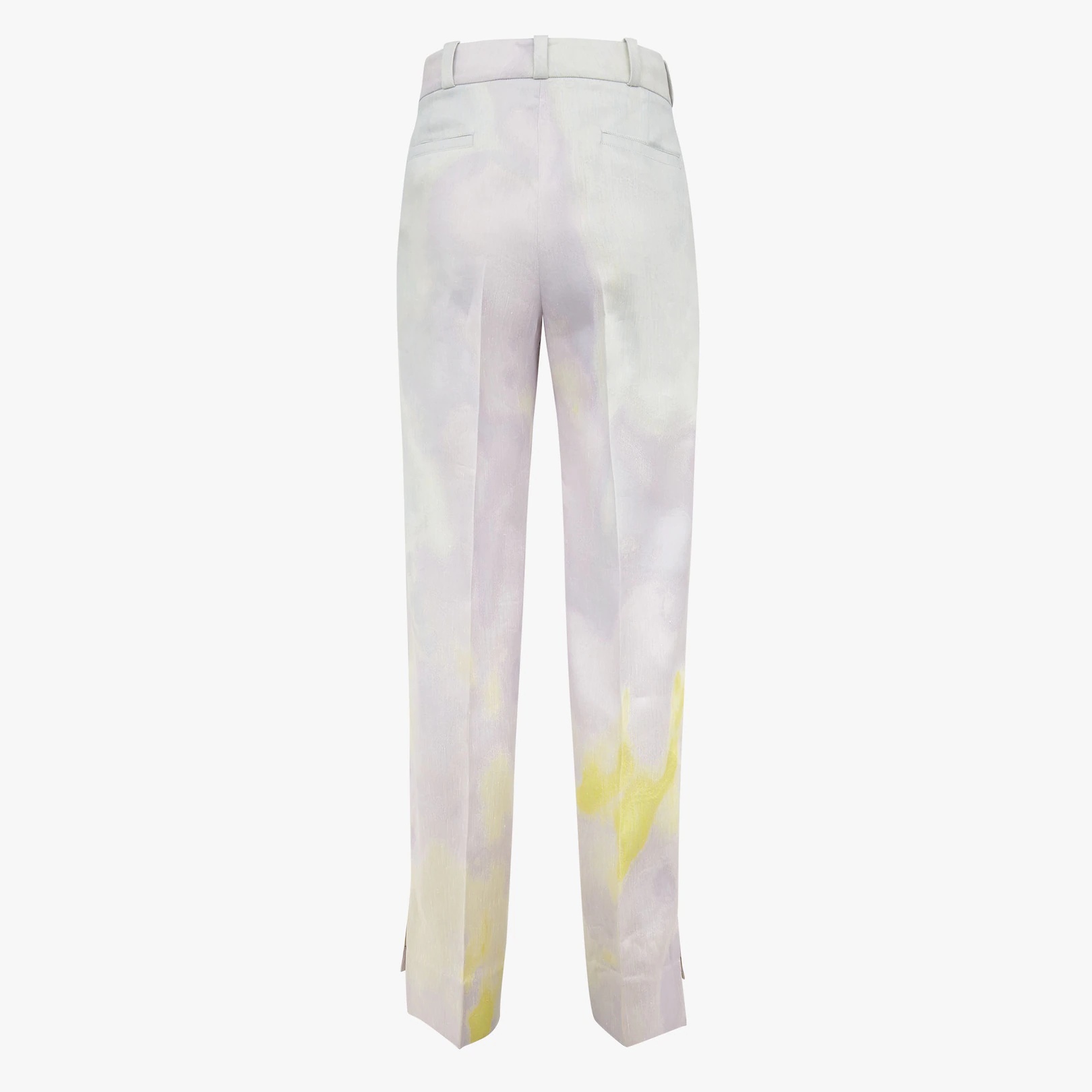 White jacquard trousers - 2