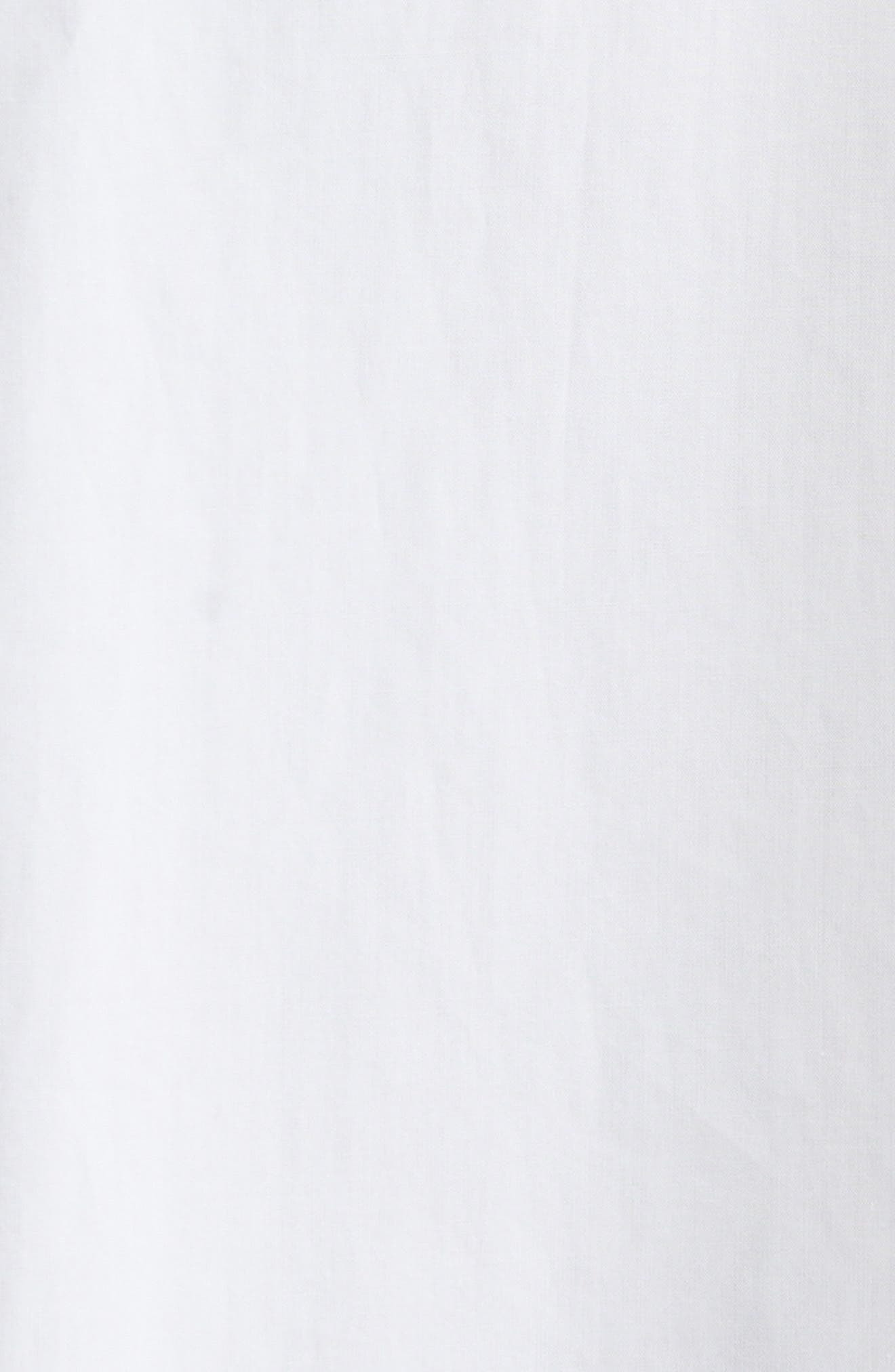 Dolce&Gabbana Point Collar Cotton Crop Shirt in W0800 Bianco Ottico at Nordstrom - 7
