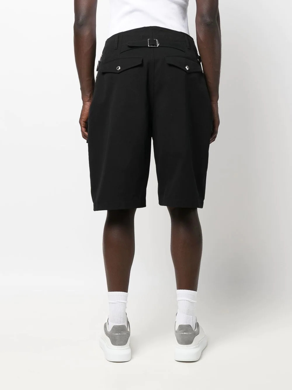 multi-pocket cotton cargo shorts - 4