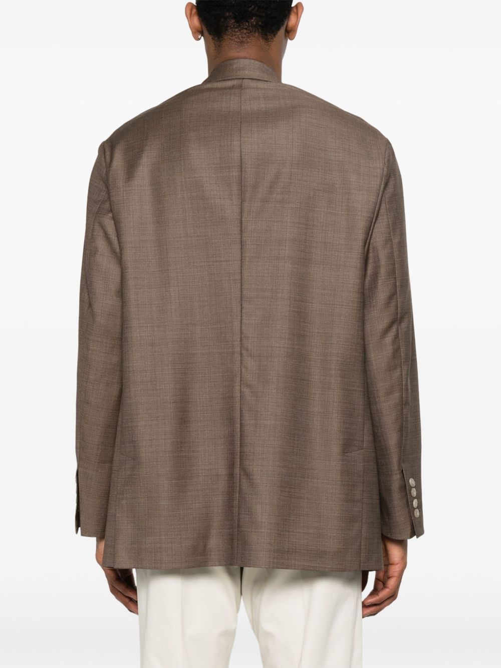 check-pattern blazer - 4