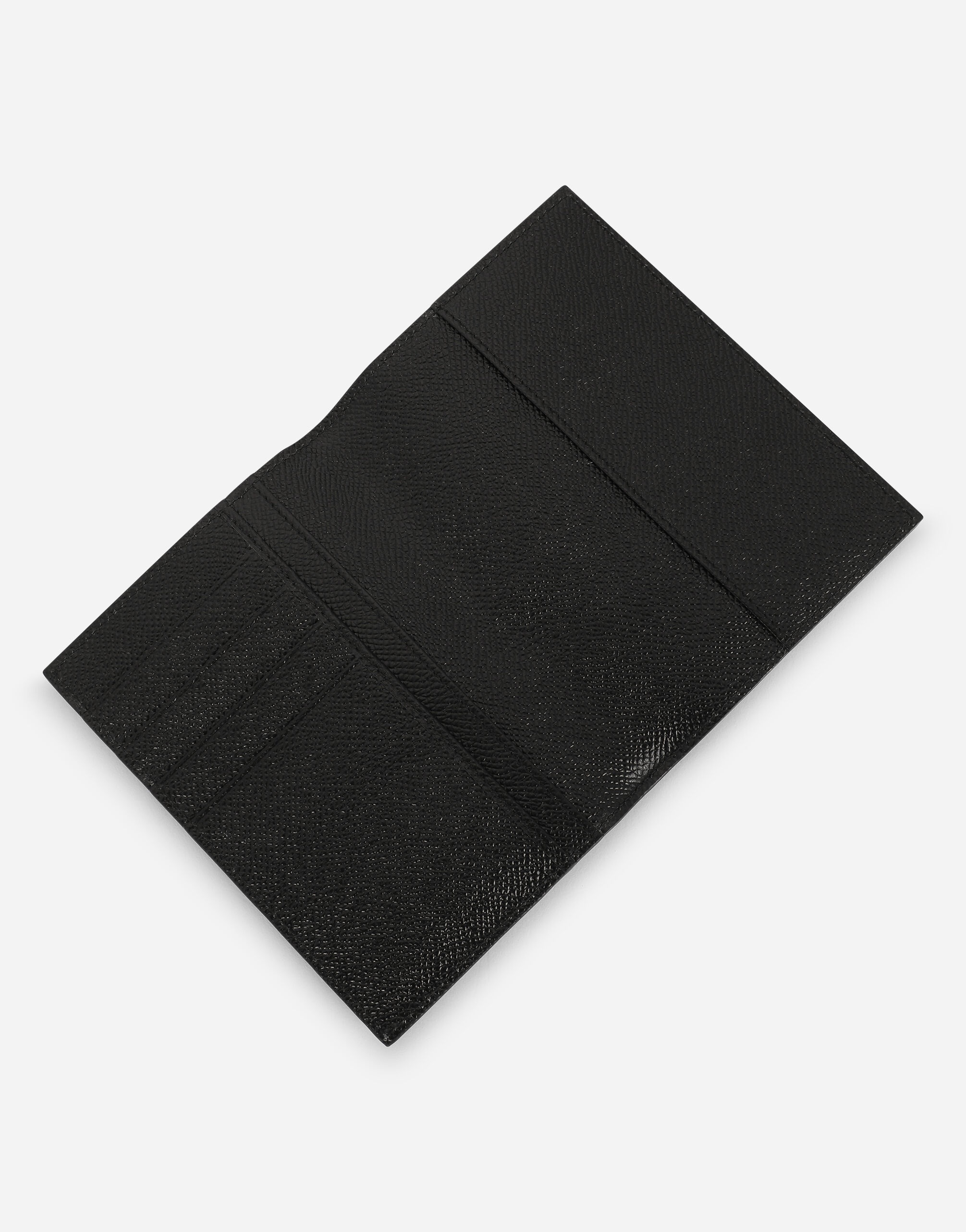 Calfskin passport holder with logo tag - 4