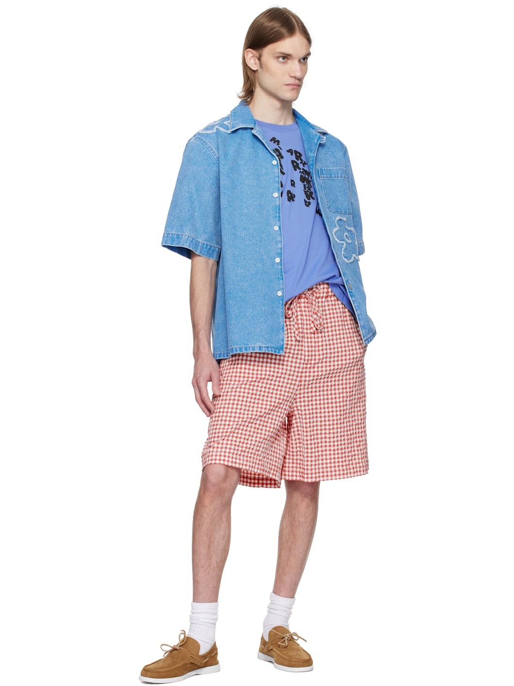 Blue Bowling Denim Shirt - 4