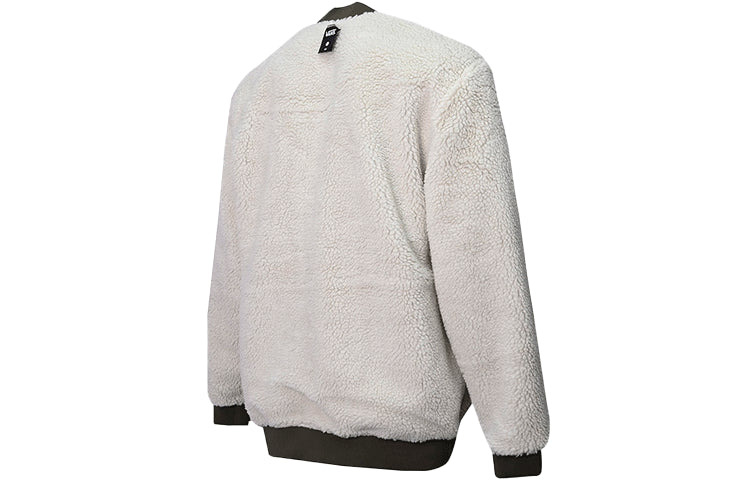 Men's Vans Reversible Lamb's Wool Long Sleeves logo Sports Jacket Military Green VN0A5KLN0CT - 4