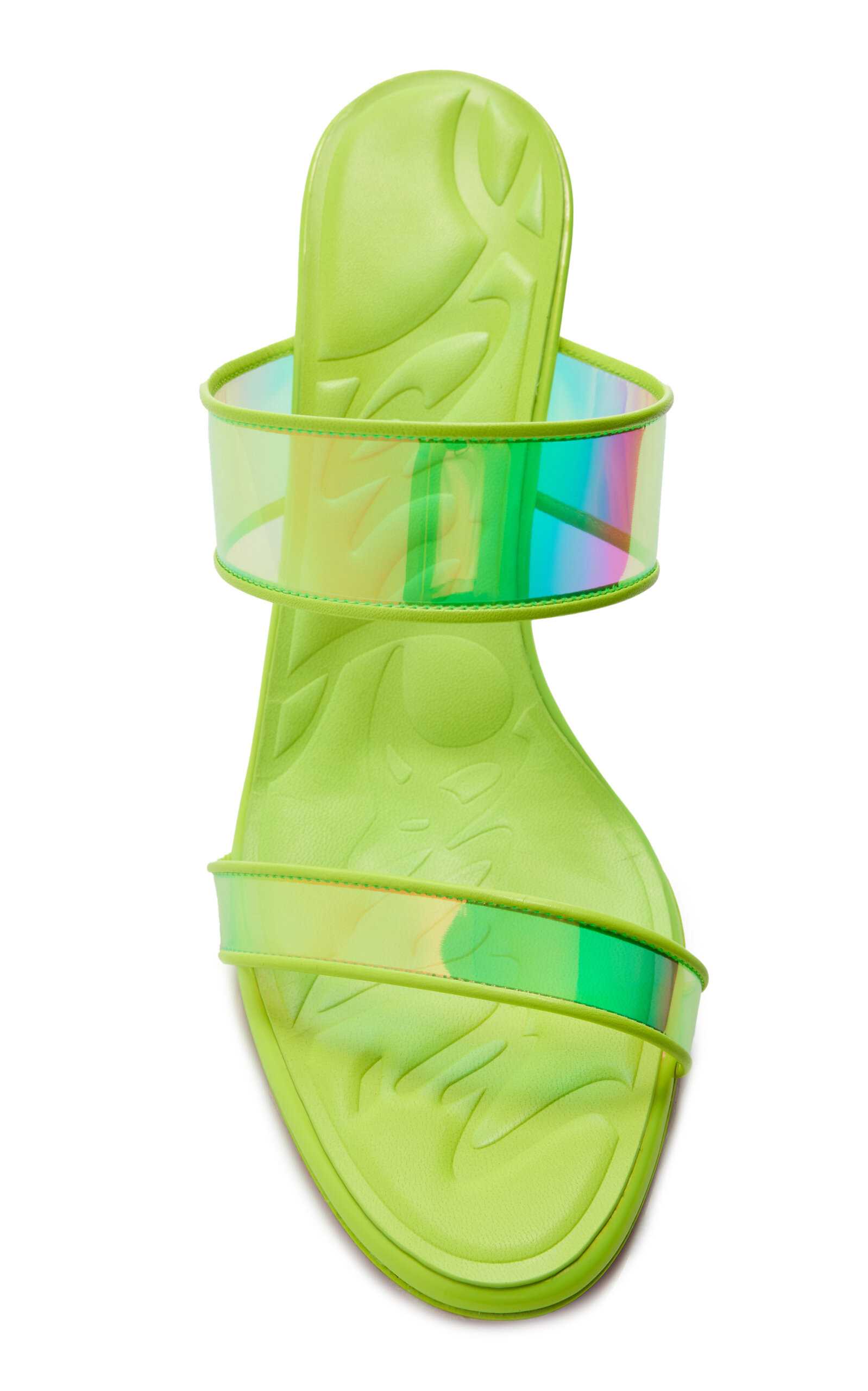 Just Loubi 85mm PVC, Patent Leather Sandals yellow - 5