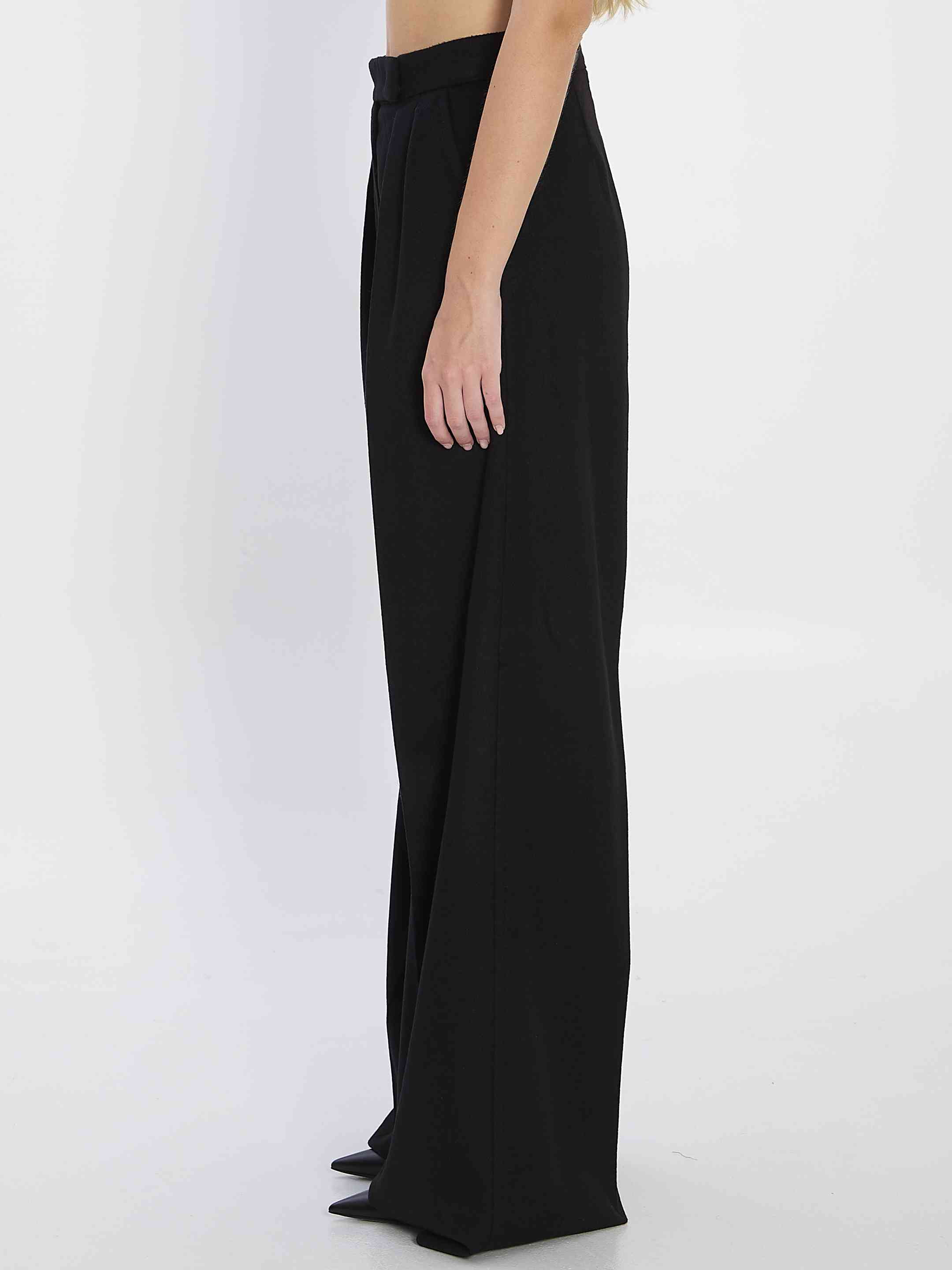 Max Mara Women Camel Flare Trousers - 3