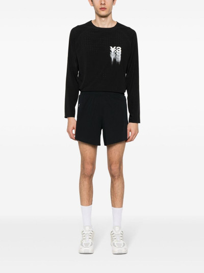 Y-3 Run perforated shorts outlook