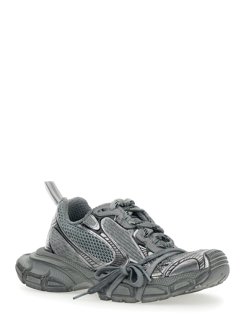 Balenciaga Women '3Xl' Grey Low Top Sneakers With Logo Detail In Tech Fabric Woman - 2