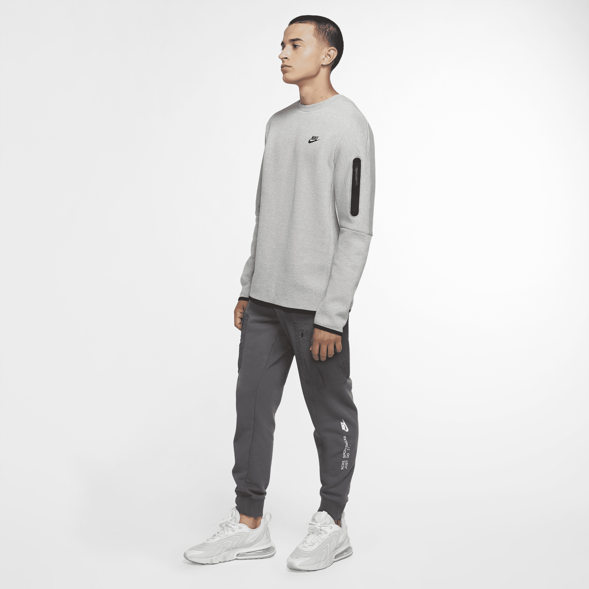 Men's Nike Sportswear Tech Fleece Crew Sweatshirt - 4