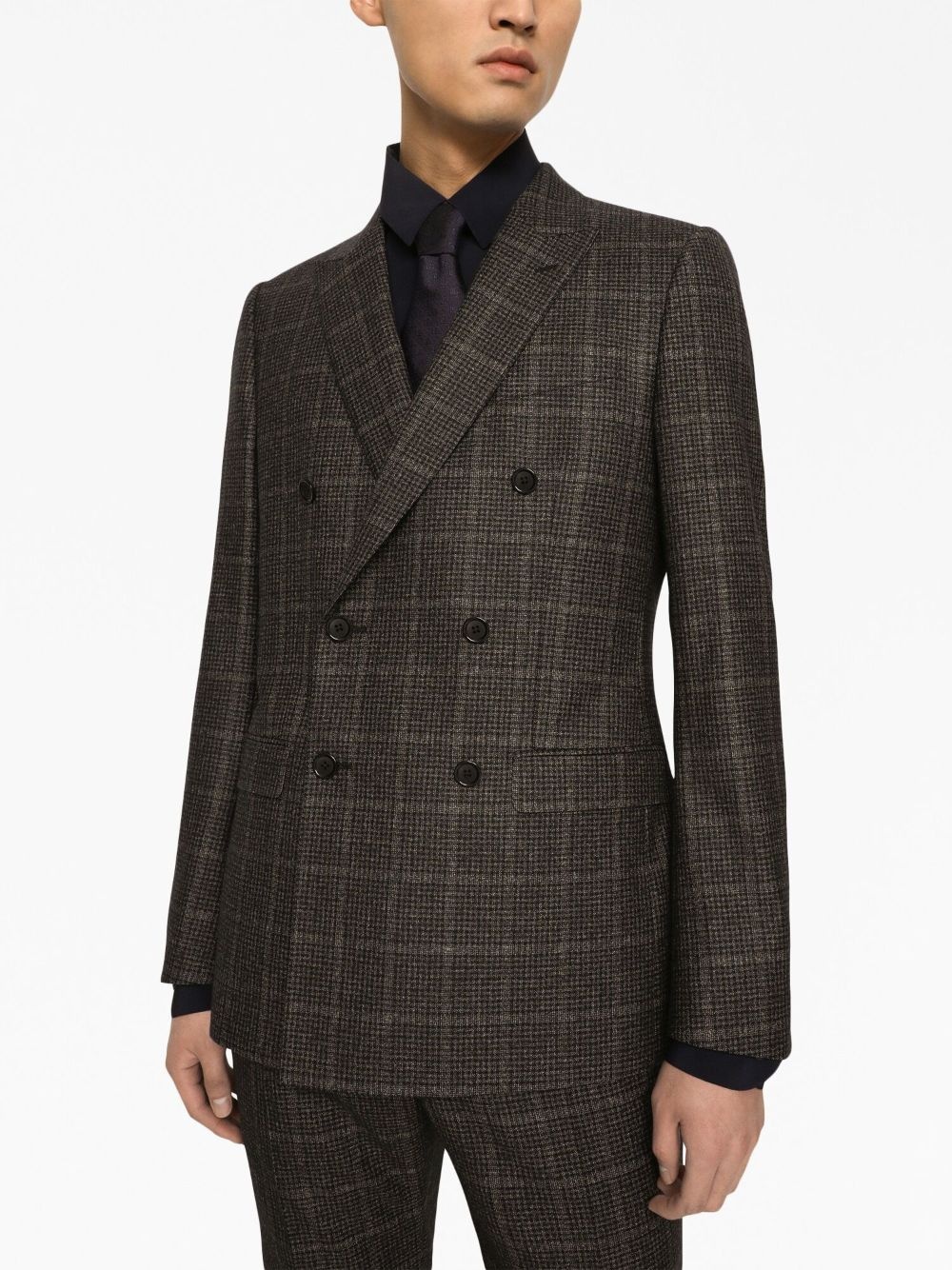 logo-jacquard silk tie - 4