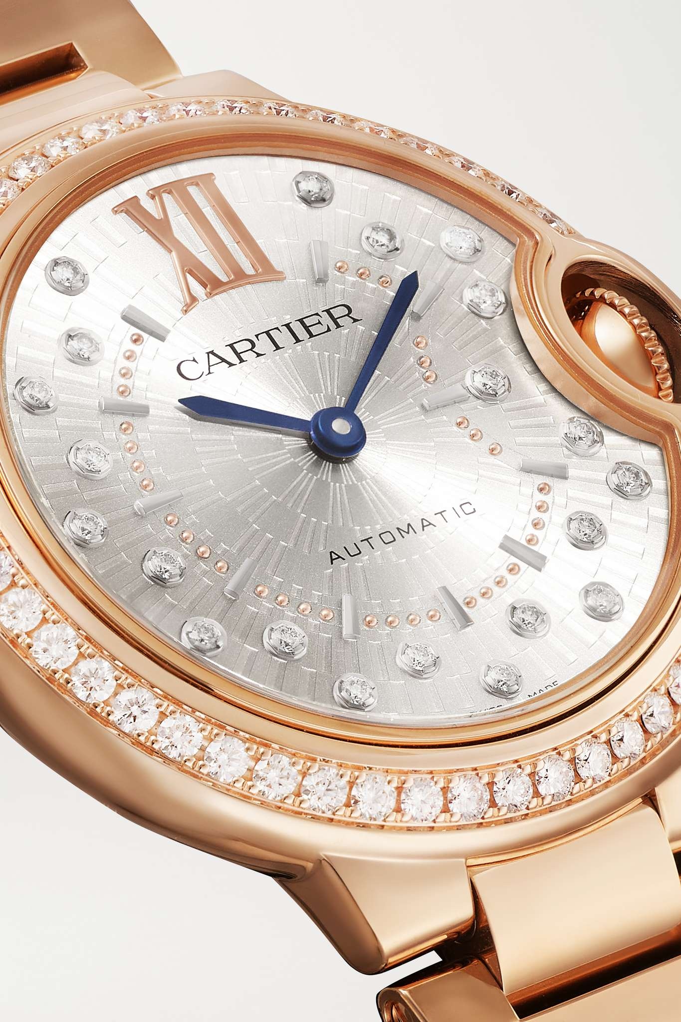 Ballon Bleu de Cartier Automatic 33mm 18-karat rose gold and diamond watch - 4