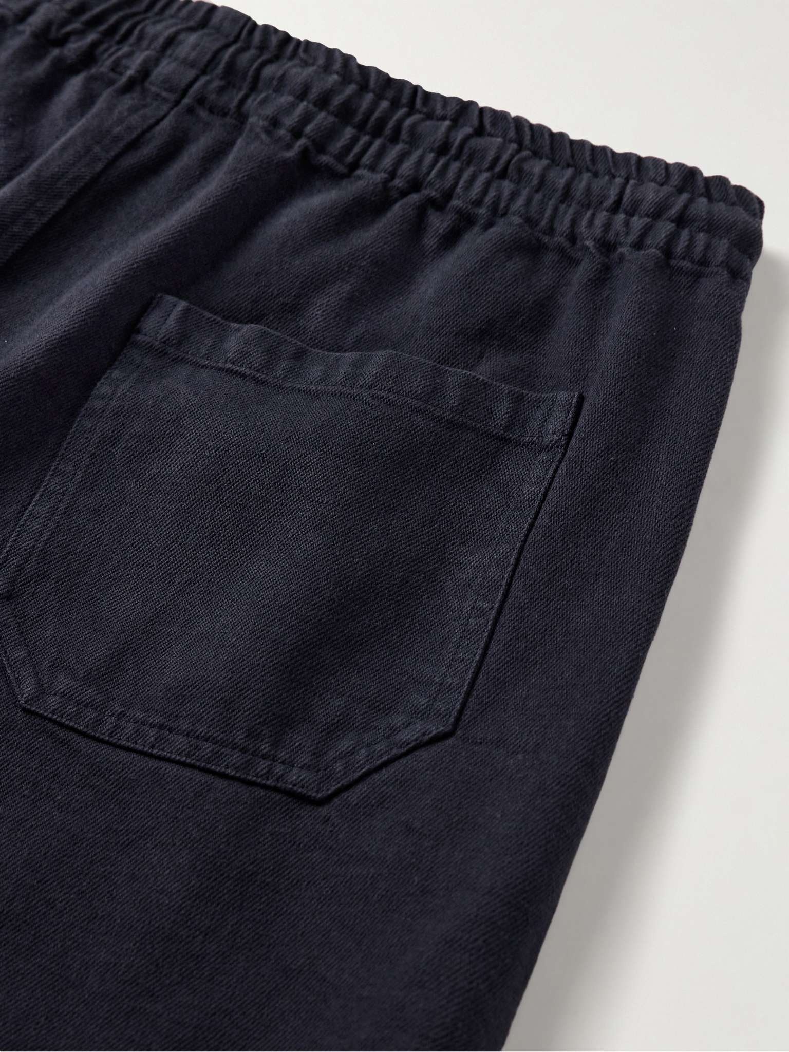 Vincent Straight-Leg Cotton-Twill Drawstring Trousers - 5