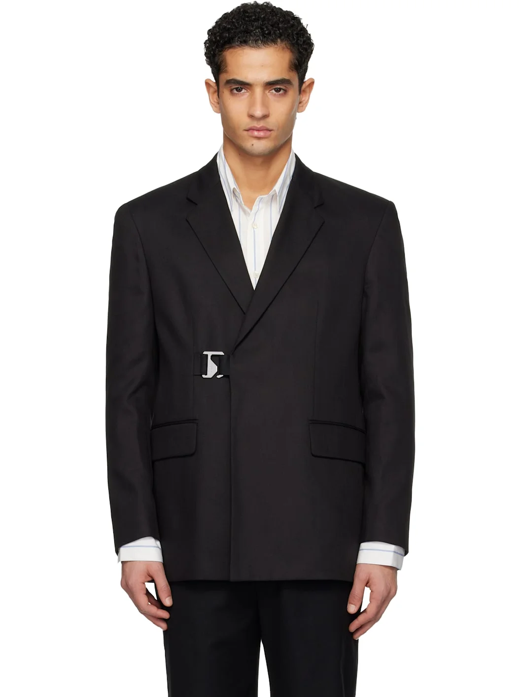 Black Hook-Eye Blazer - 1