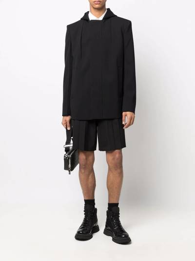 Givenchy zip-fastening hooded coat outlook