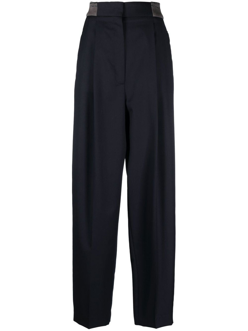 straight-leg cut tailored trousers 1
