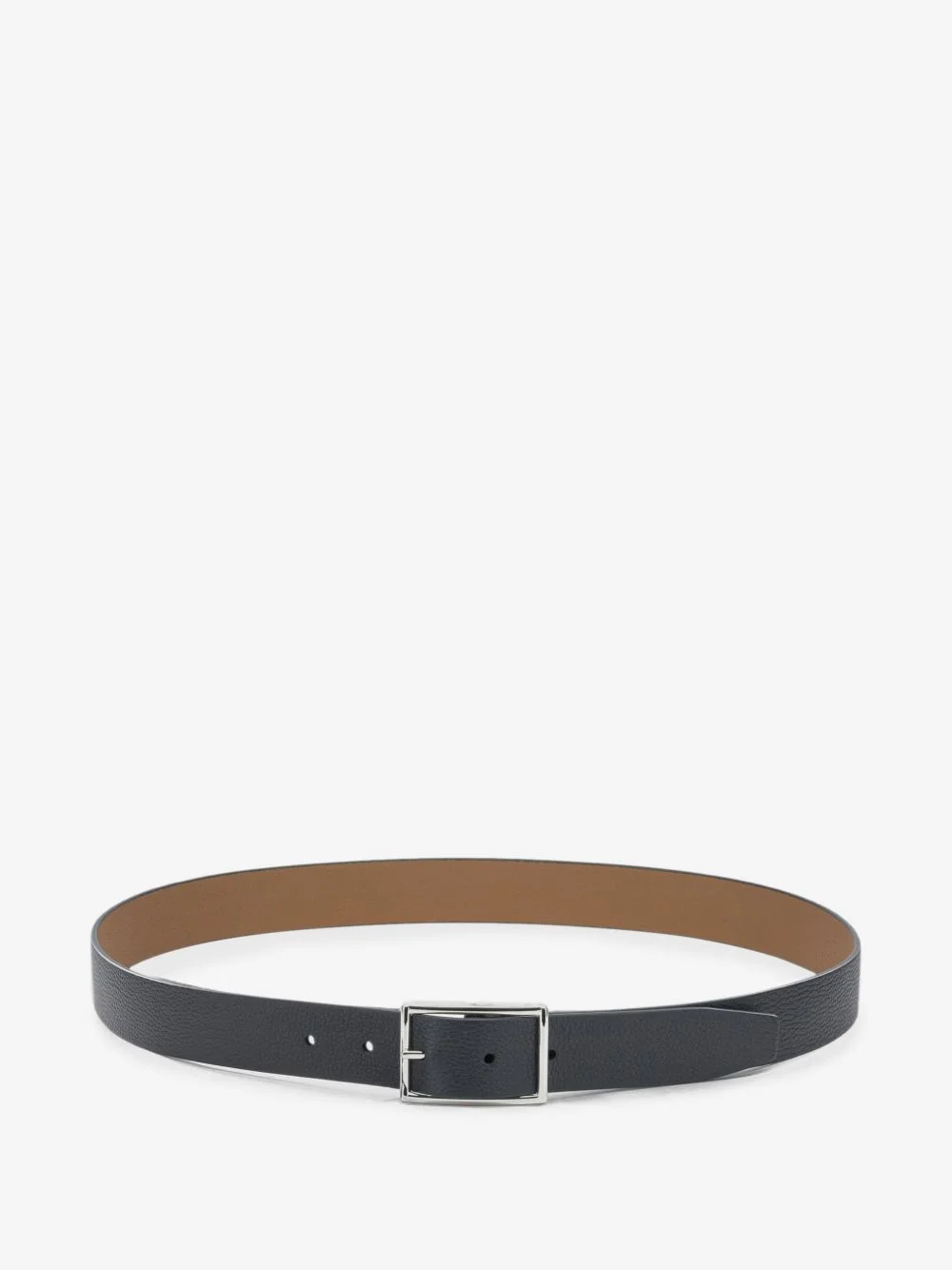 buckle-fastening leather belt - 1
