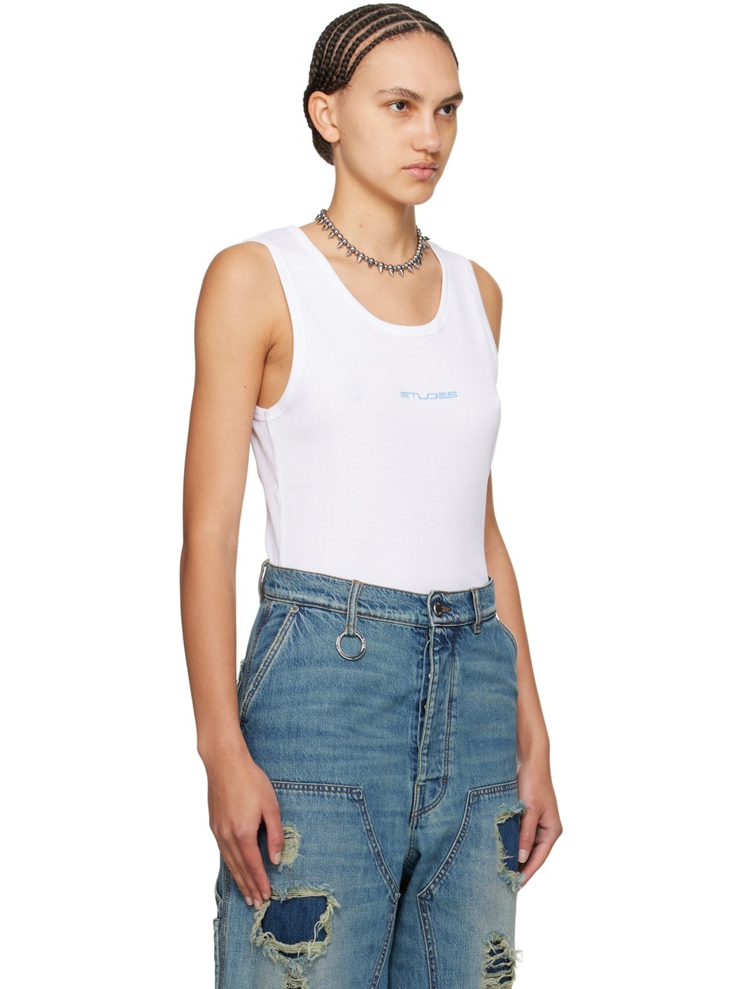 White Pippen Tank Top - 2
