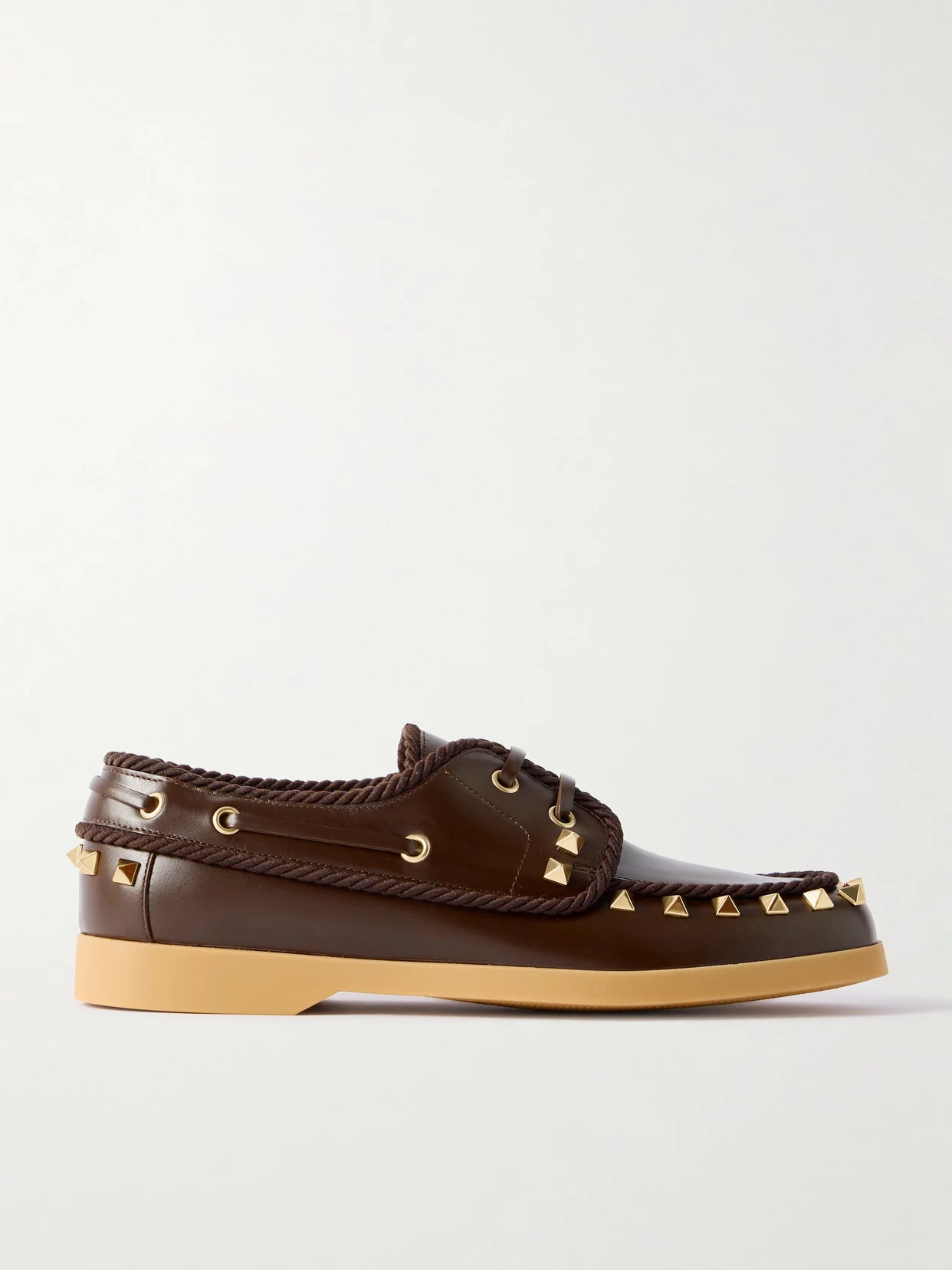 Palm Avenue Studded Leather Loafers - 1
