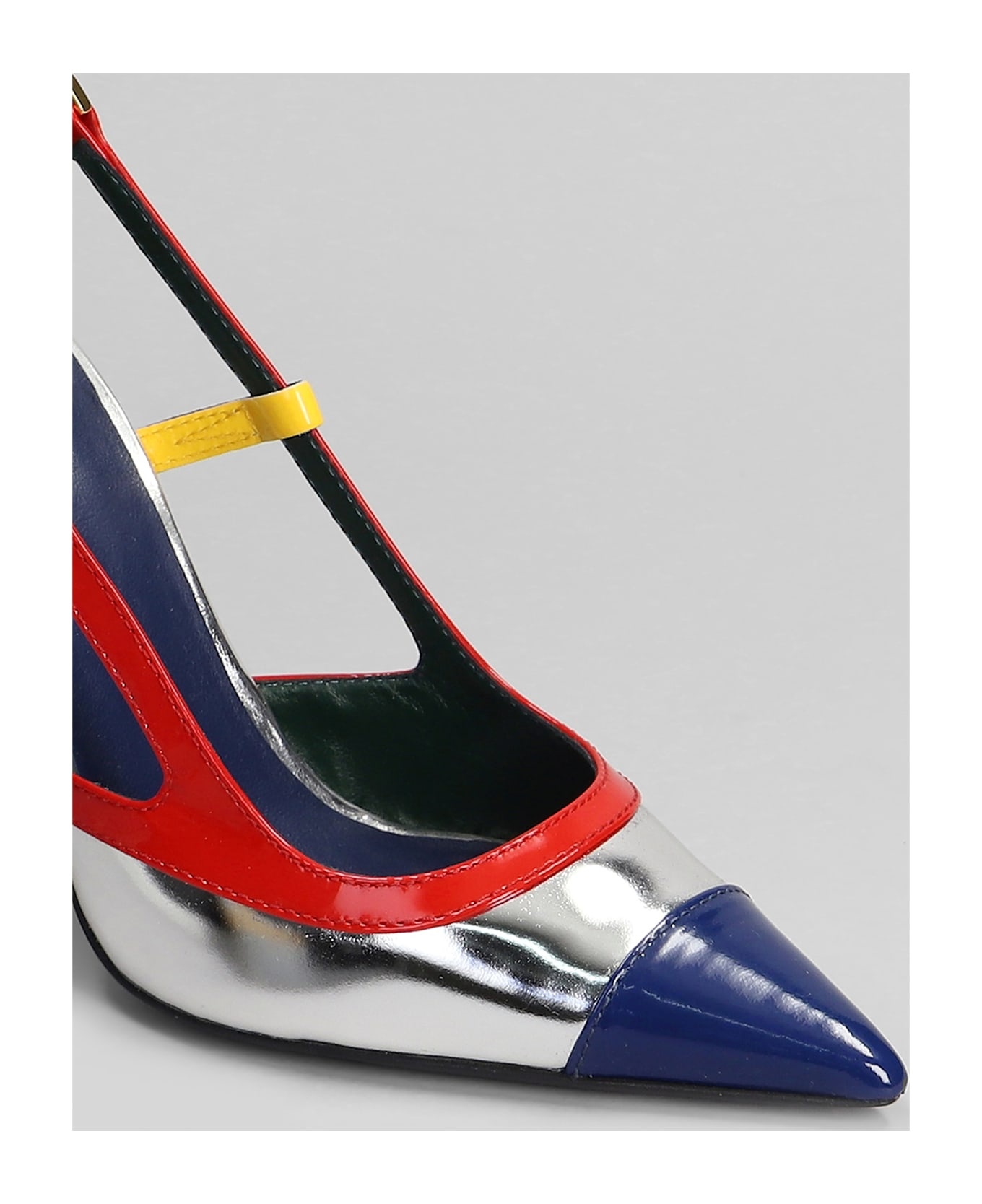 Pumps In Multicolor Leather - 5