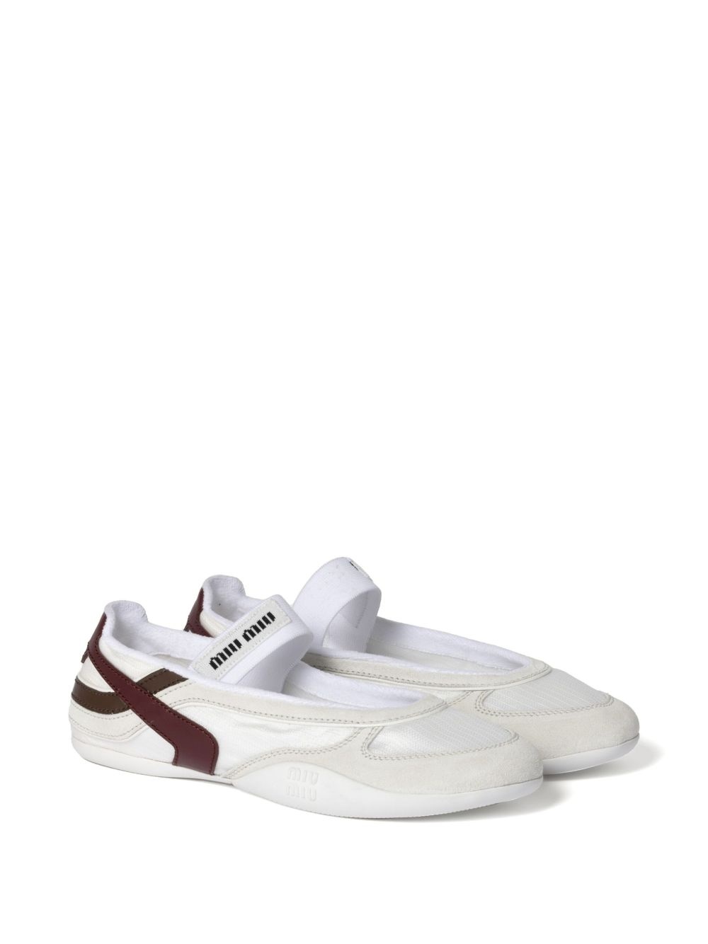 panelled ballerina shoes - 2
