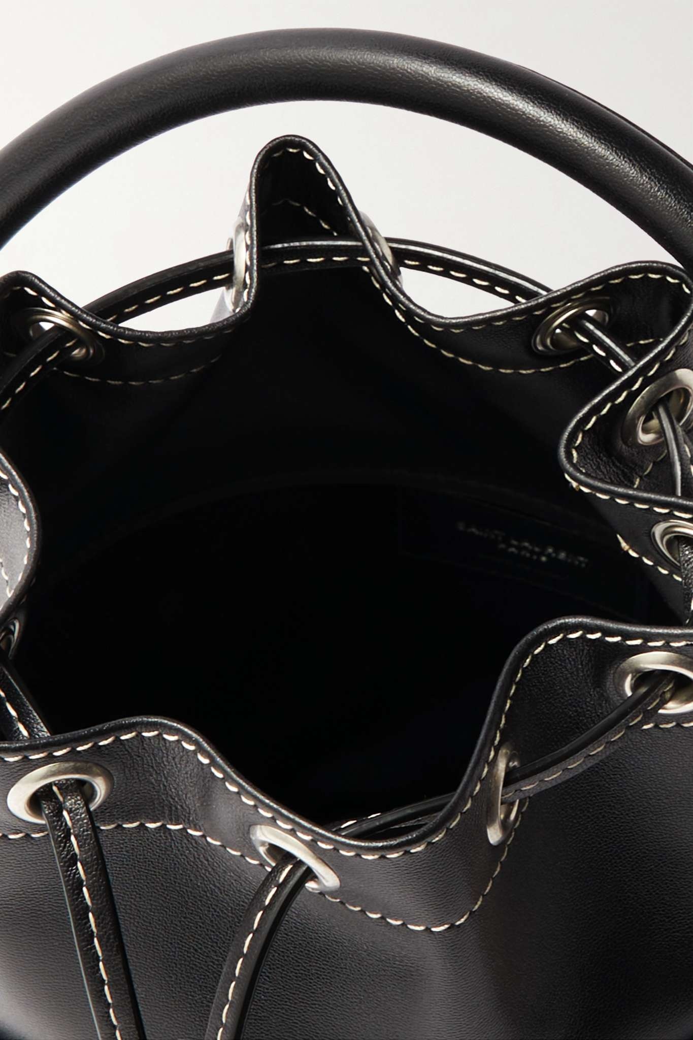 Bahia studded leather bucket bag - 5