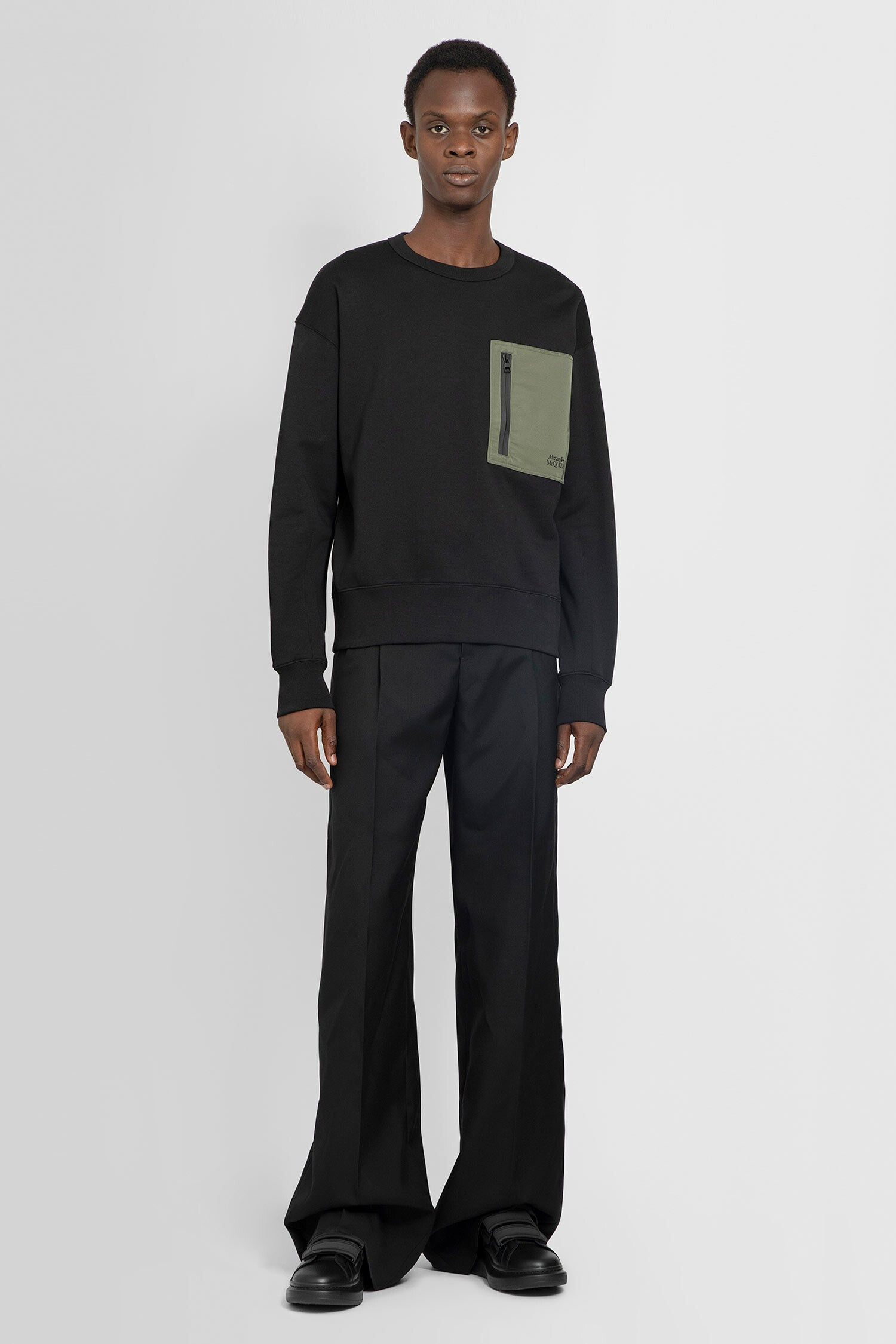 ALEXANDER MCQUEEN MAN BLACK TROUSERS - 5