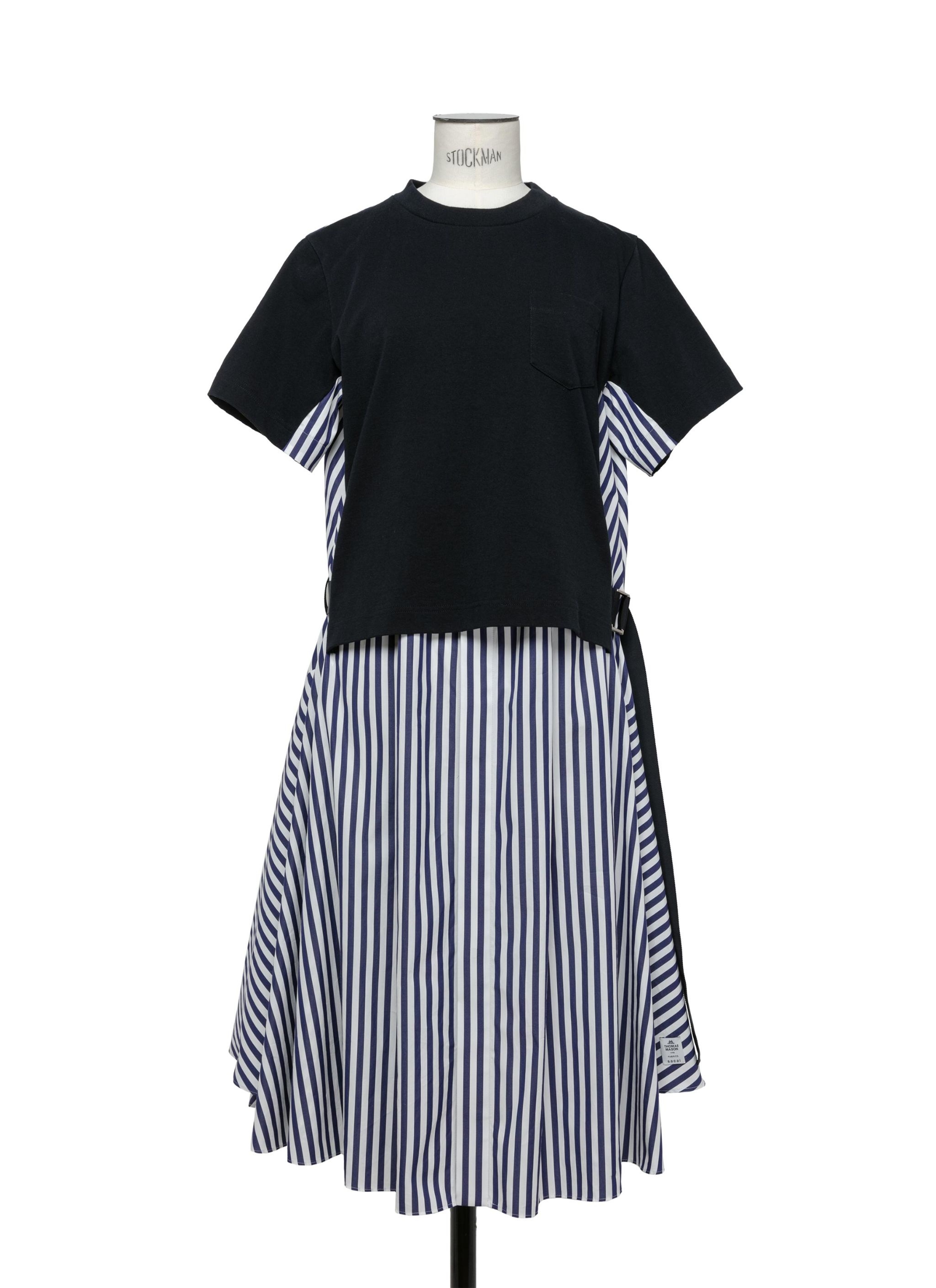 Thomas Mason Cotton Poplin x Cotton Jersey Dress - 2