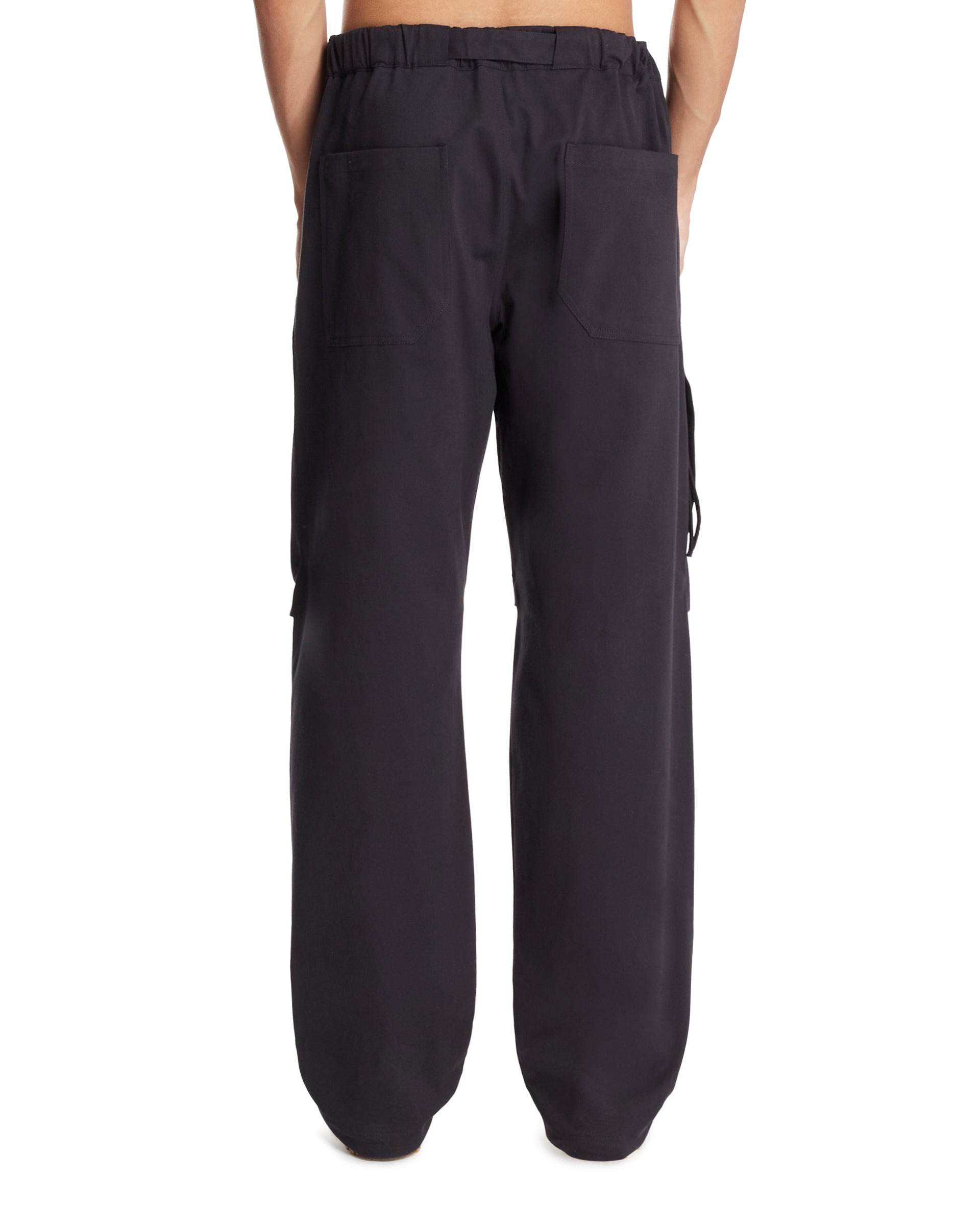 Blue Cotton Jordan Pants - 3