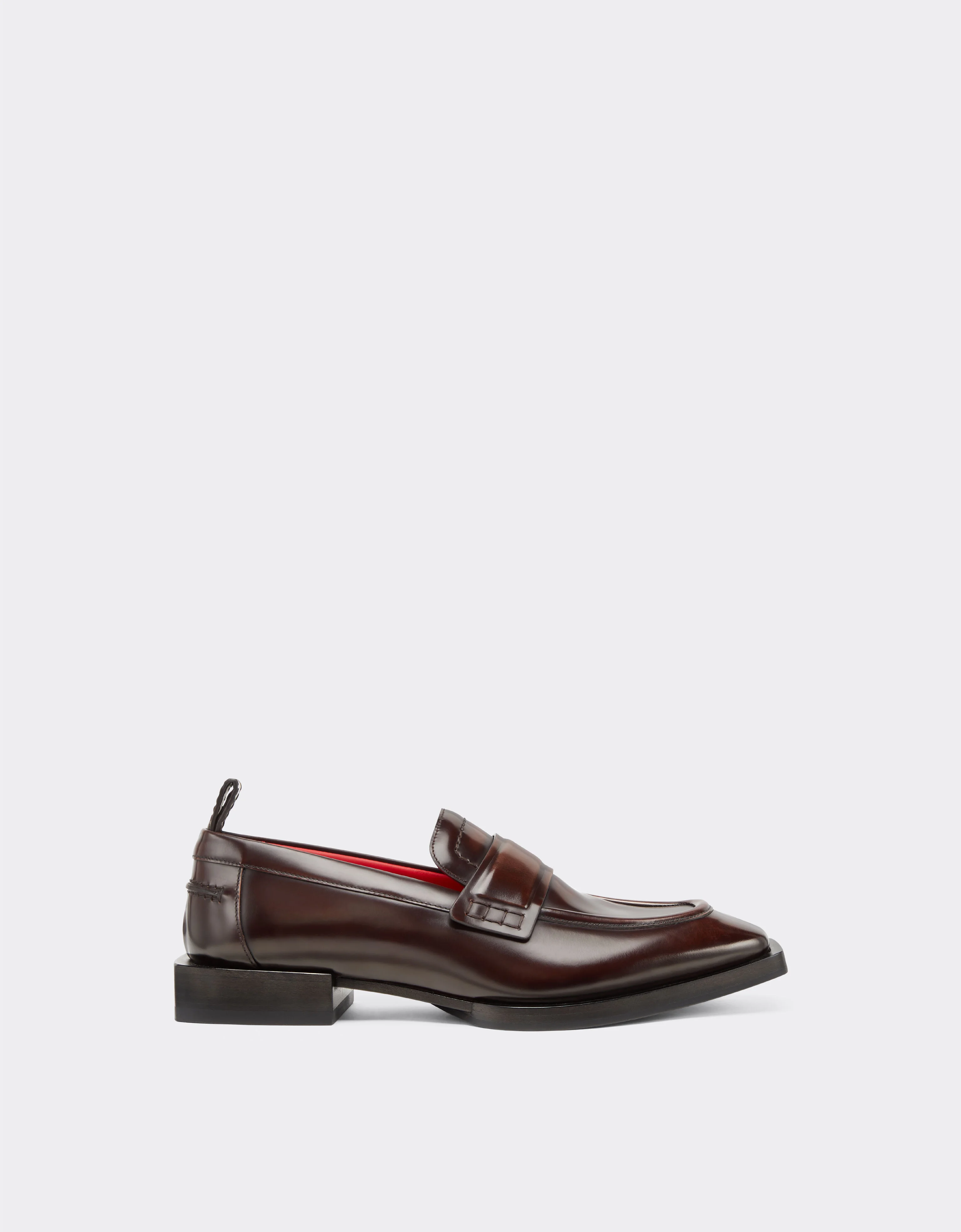 Handcrafted loafers in brushed leather - 1