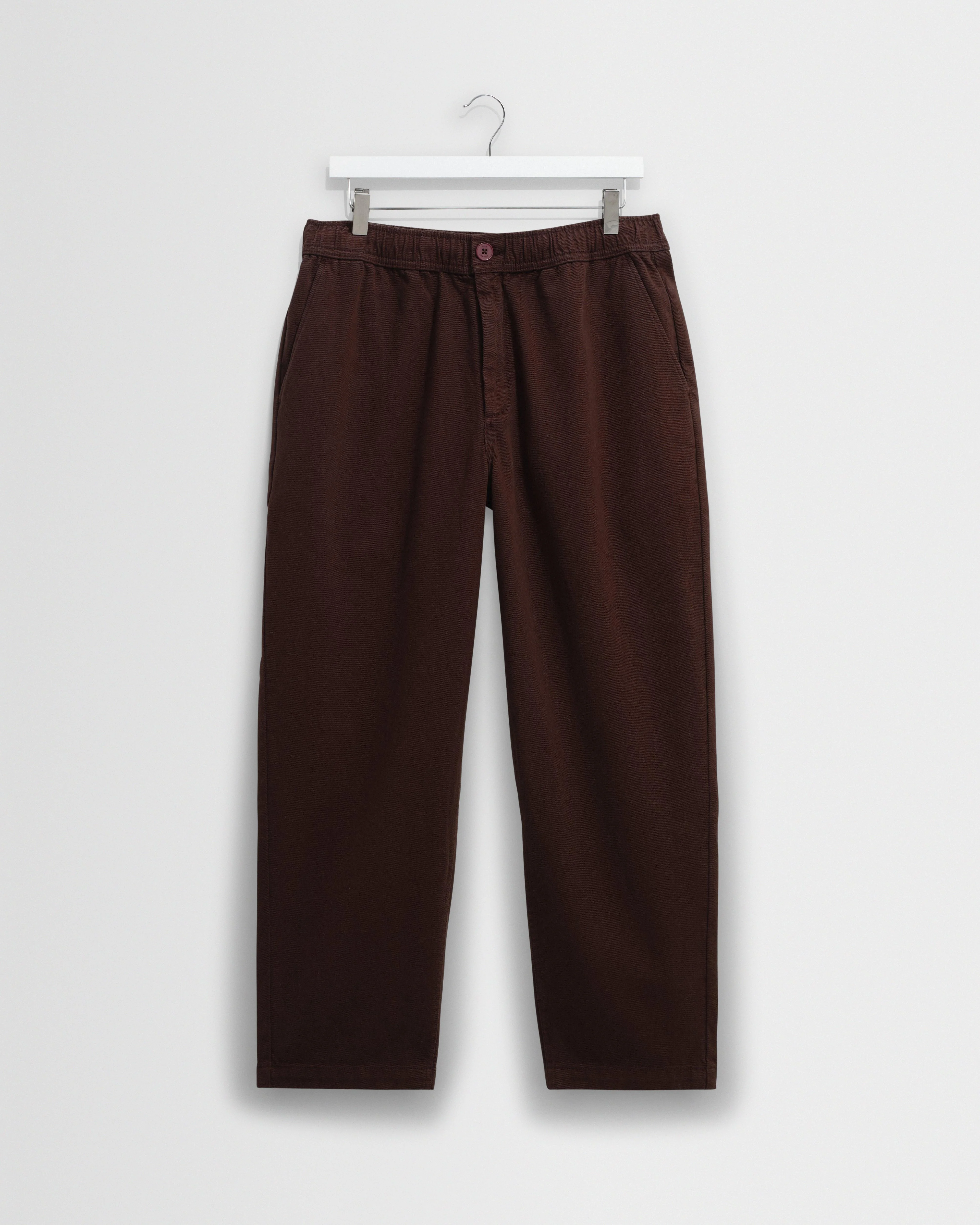 Kurt - Dark Brown Organic Cotton Trousers - 1