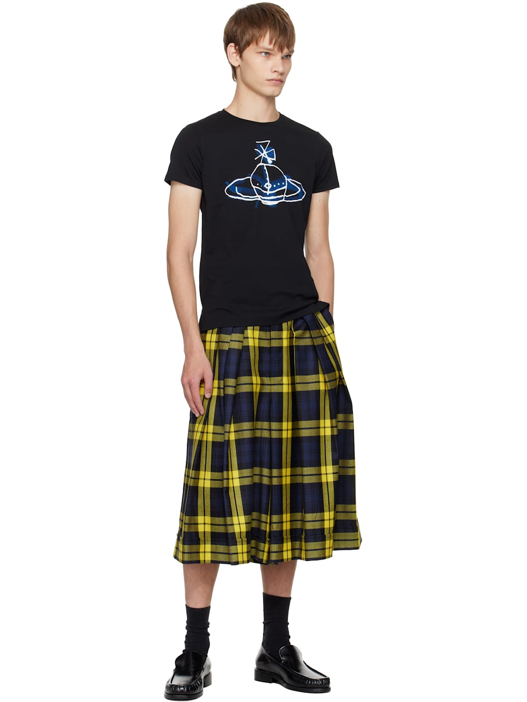 Black Drawn Orb Peru T-shirt - 4