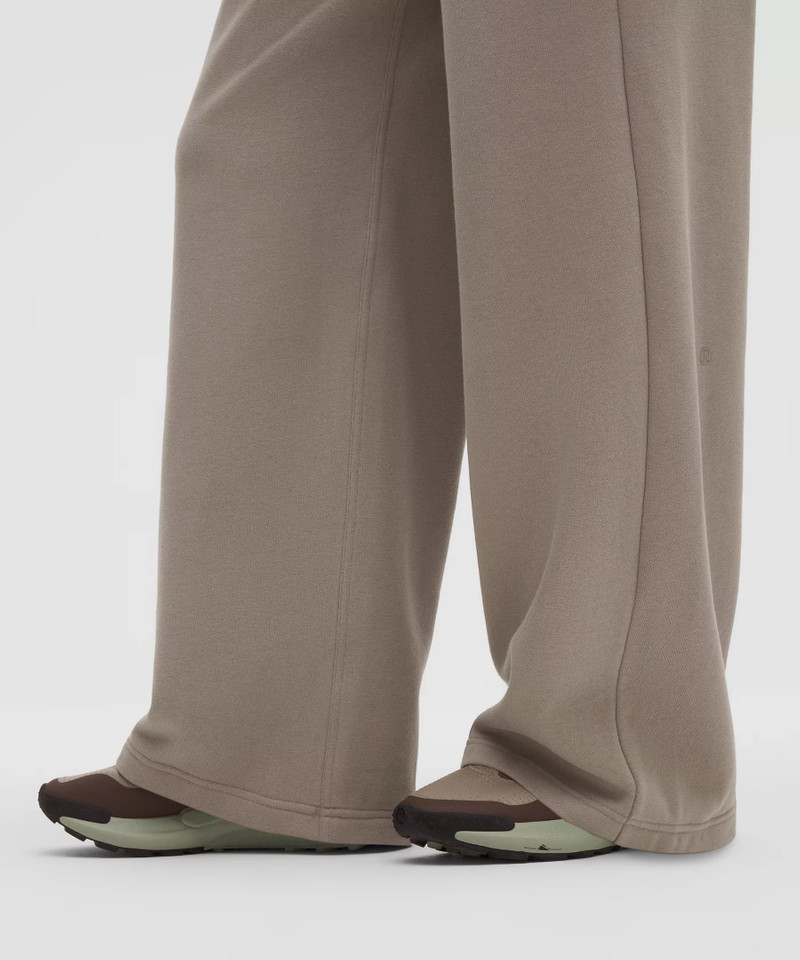 Scuba Mid-Rise Wide-Leg Pant Gathered Waistband *Regular 6