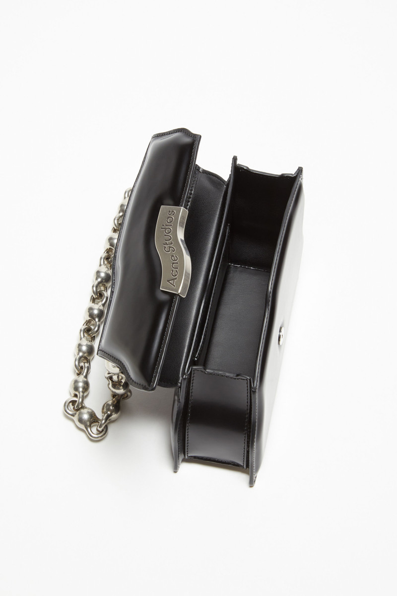 Acne Studios Distortion wavy mini bag - Black outlook