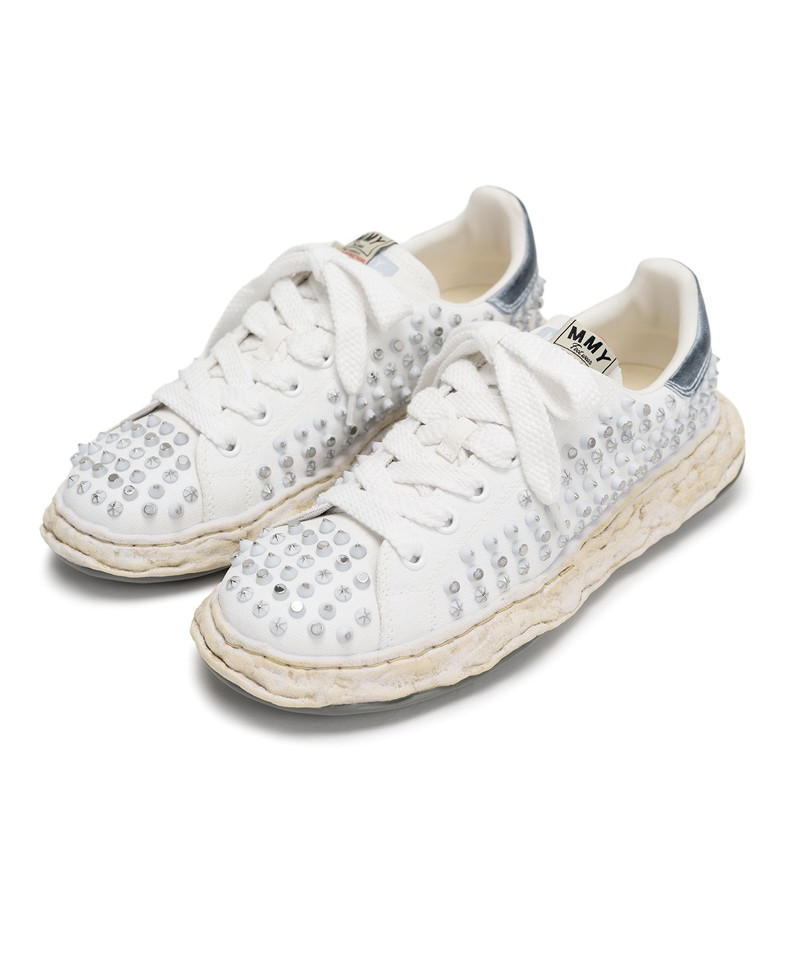 "CHARLES"OG Sole Studded Canvas Low-top Sneaker 7