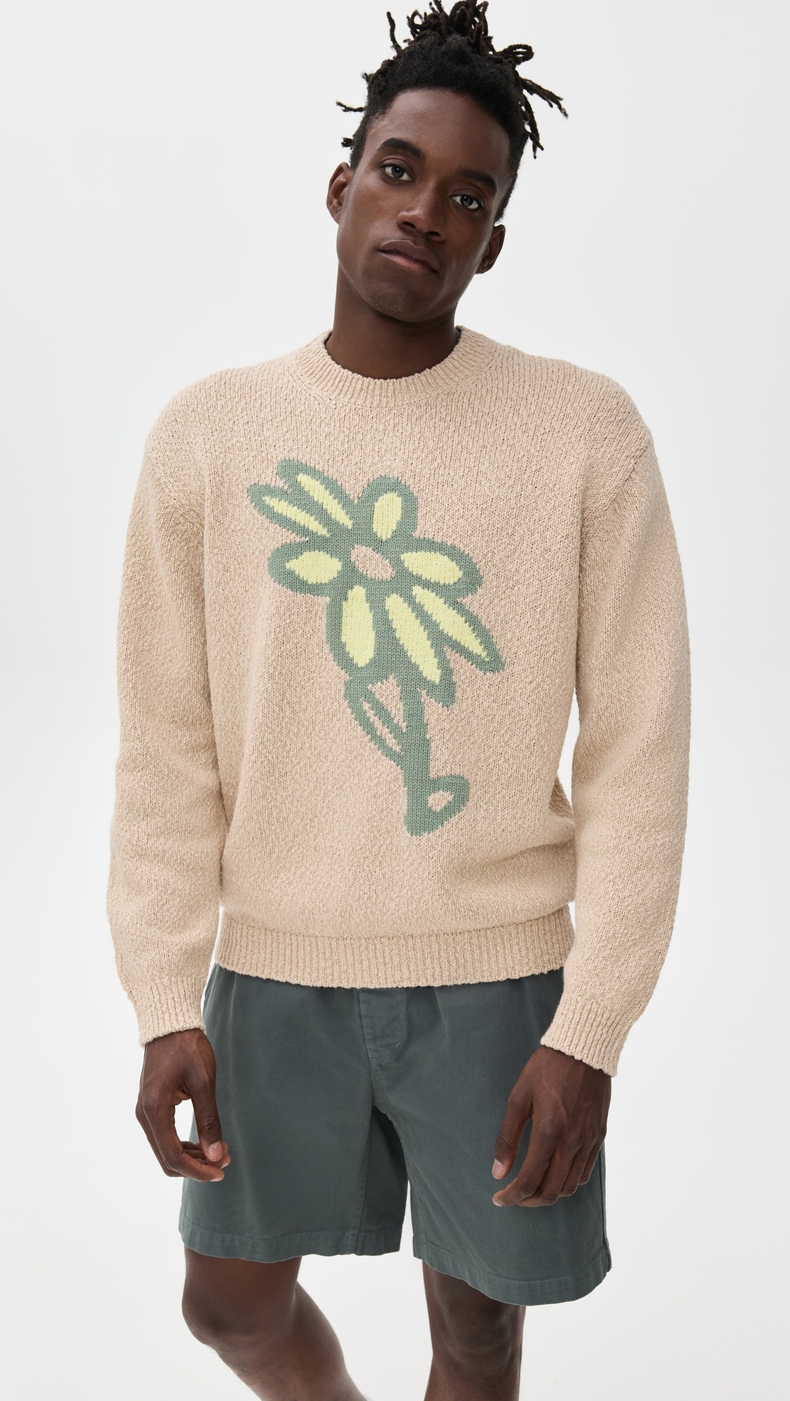 Abstract Daisy Intarsia Sweater - 6