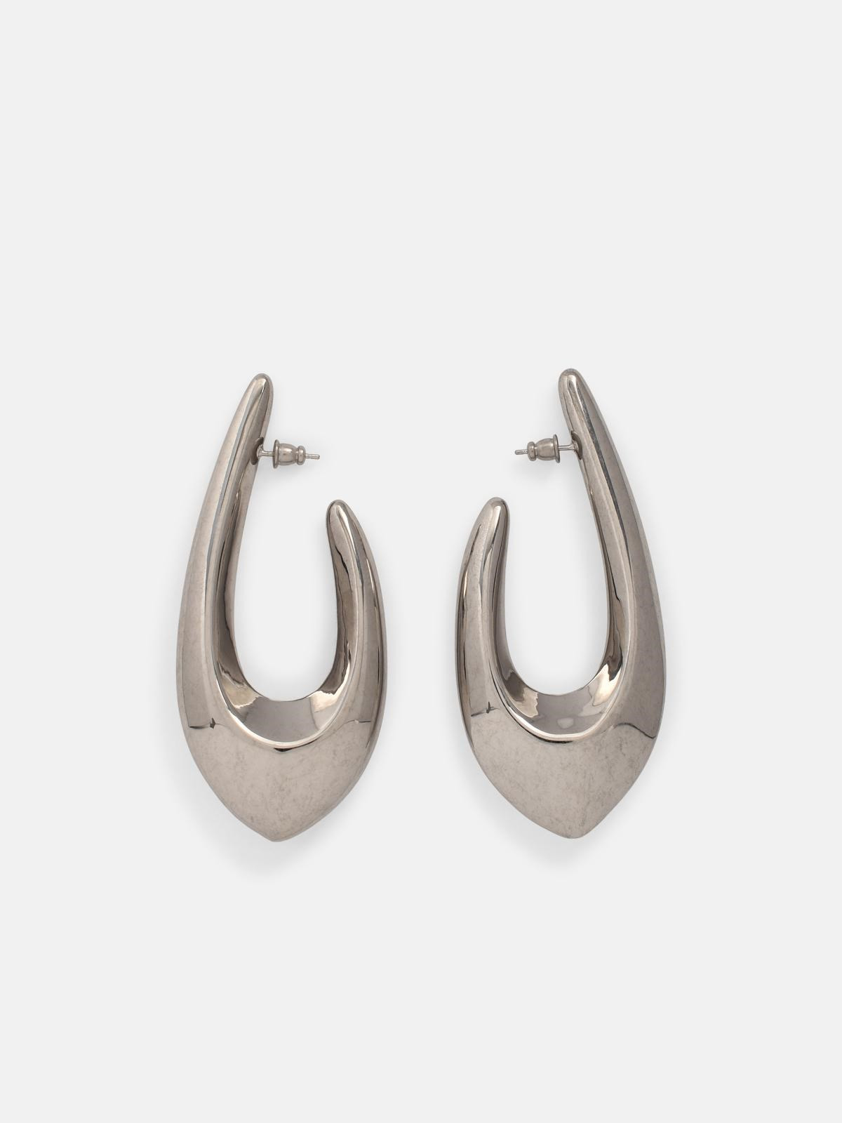 SILVER 'SPADA DROP' EARRINGS - 1