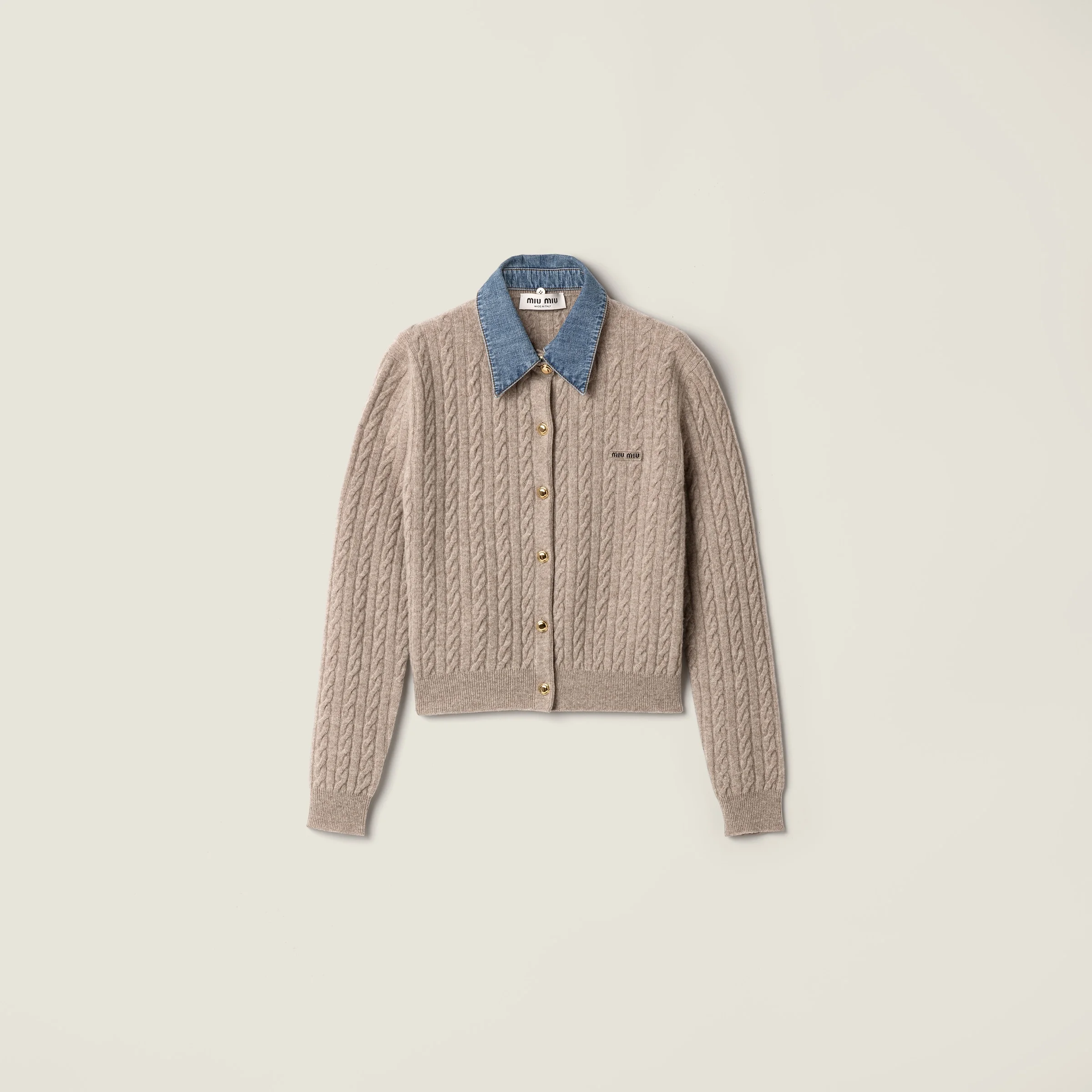 Wool and cashmere cardigan - 1
