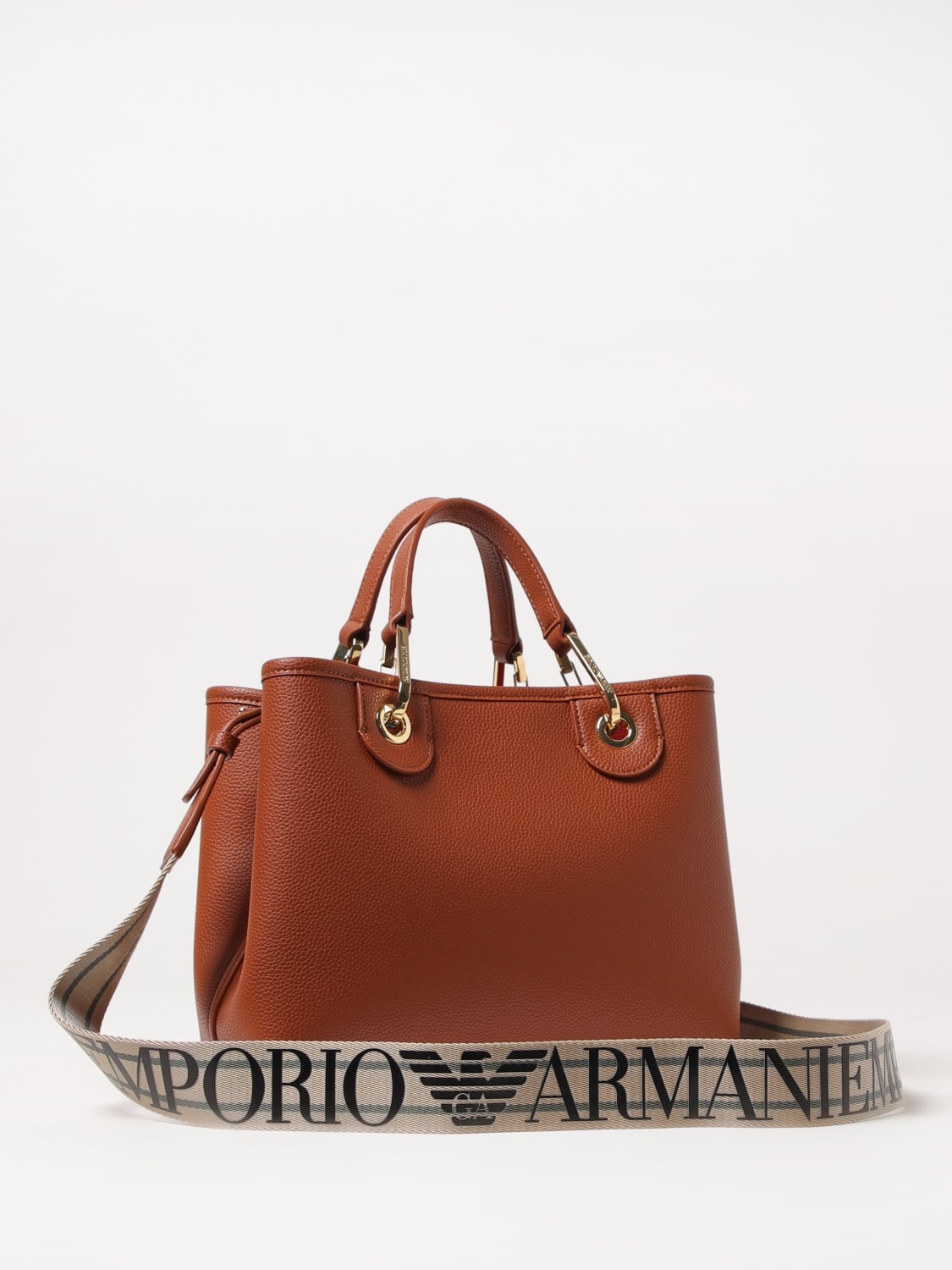 Emporio Armani MyEA synthetic grained leather tote bag - 2