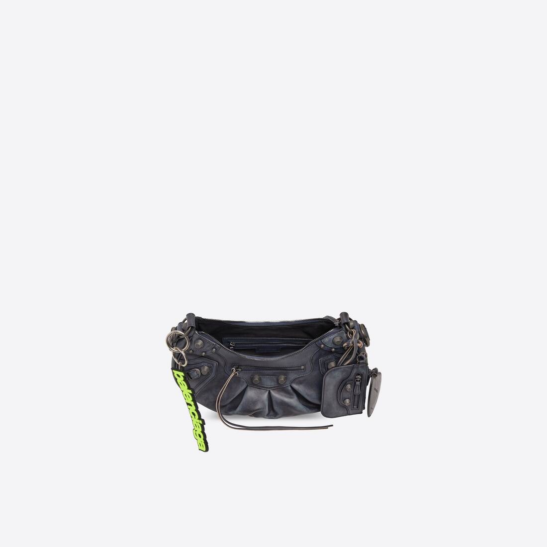 Women's Le Cagole Small Shoulder Bag Used in Indigo - 4