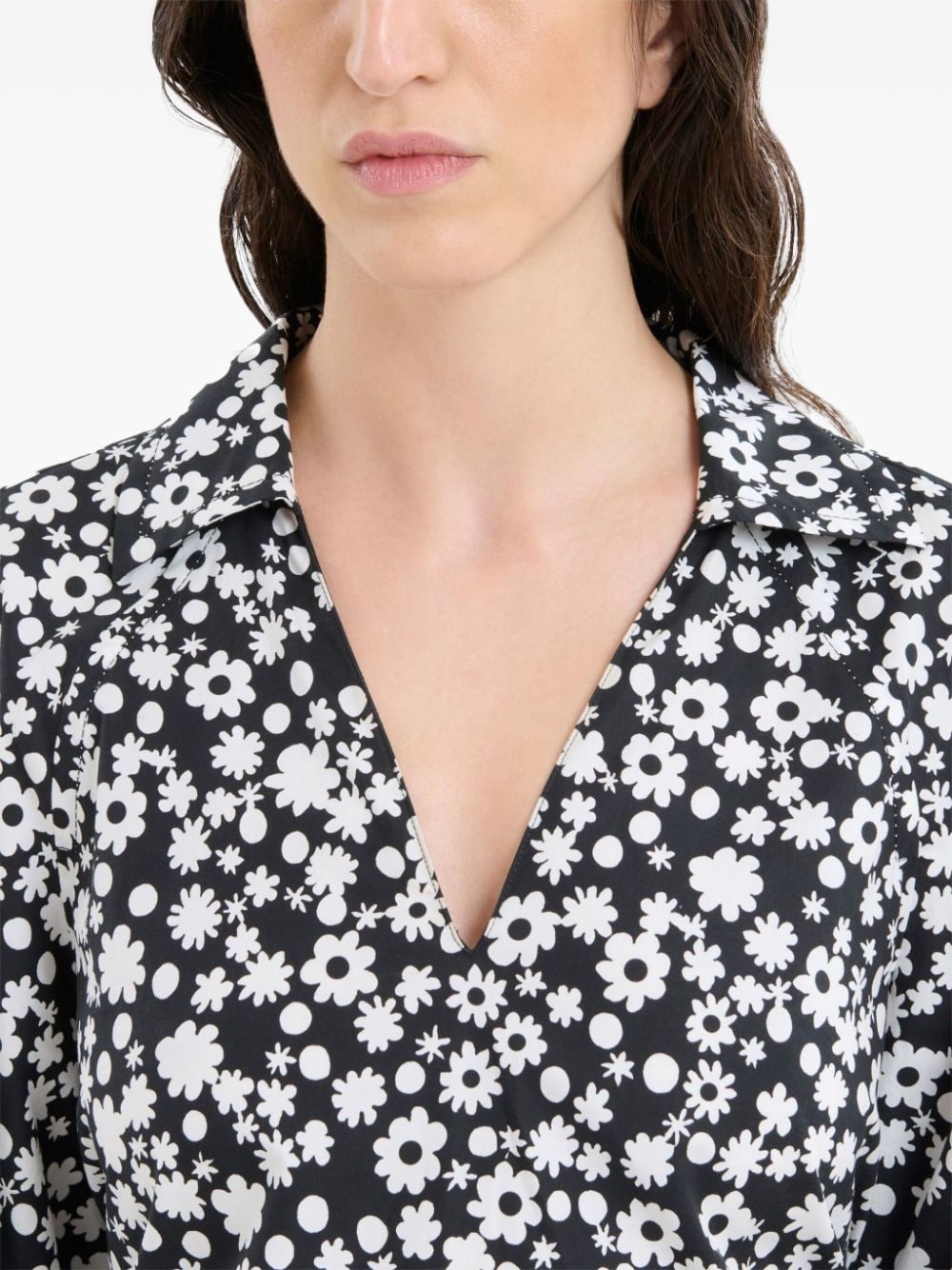 floral-print midi dress - 5