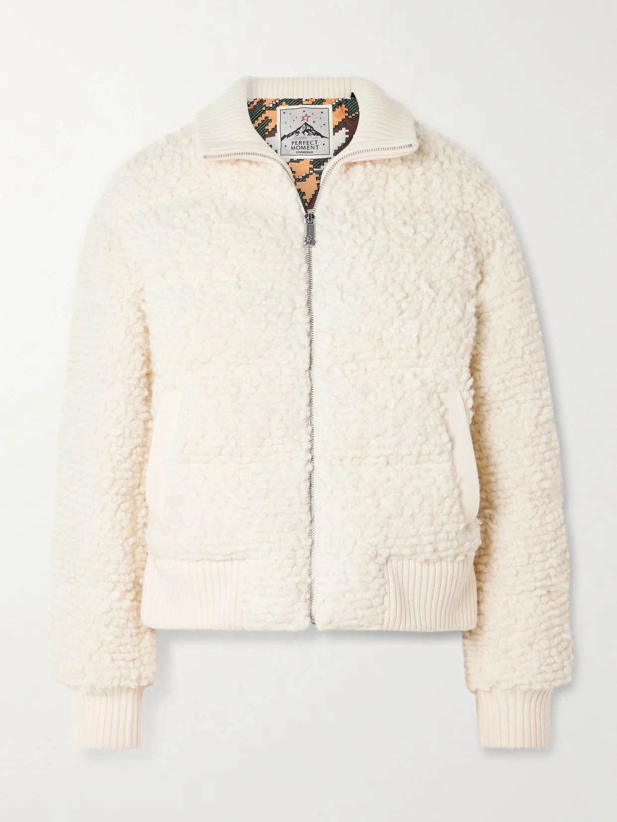 Padded Wool-bouclé Down Ski Jacket - 1