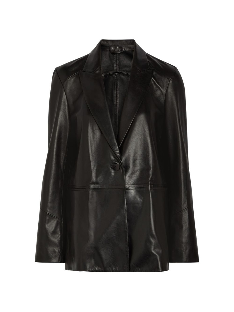 Arden polished leather jacket 1