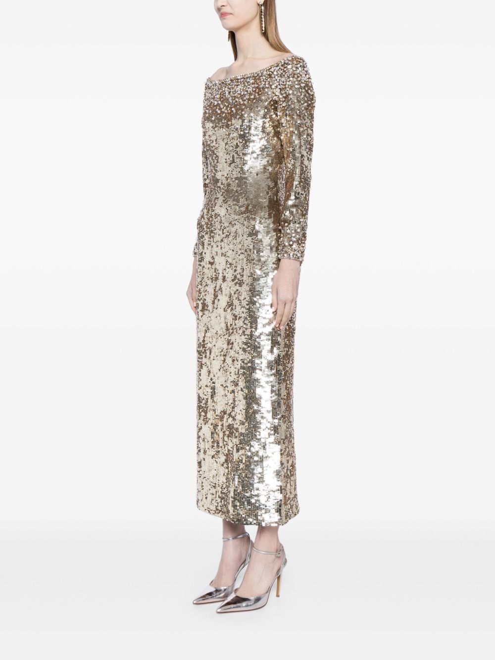 Ballroom Blitz sequined midi dress - 3