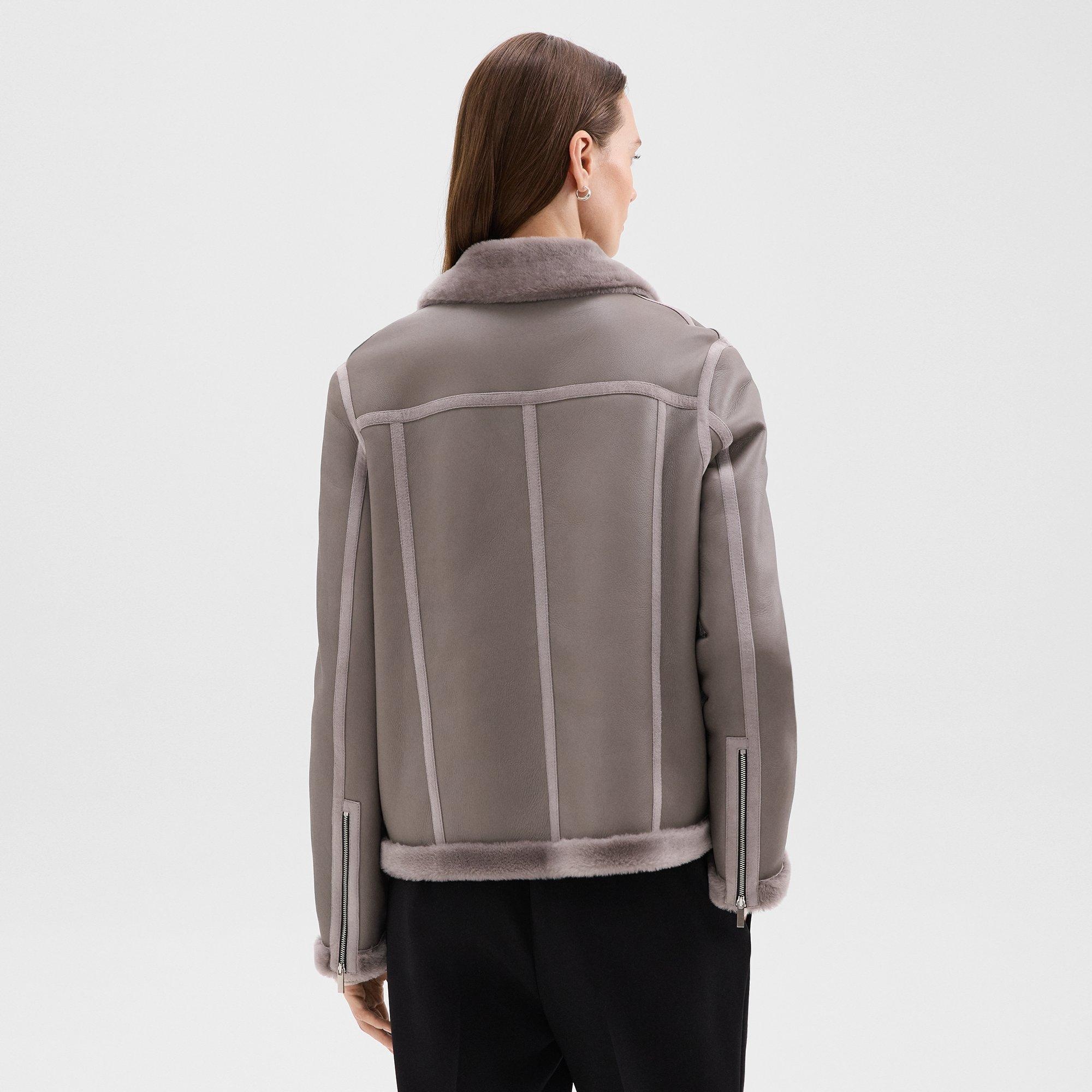 Aviator Jacket in Shearling - 4