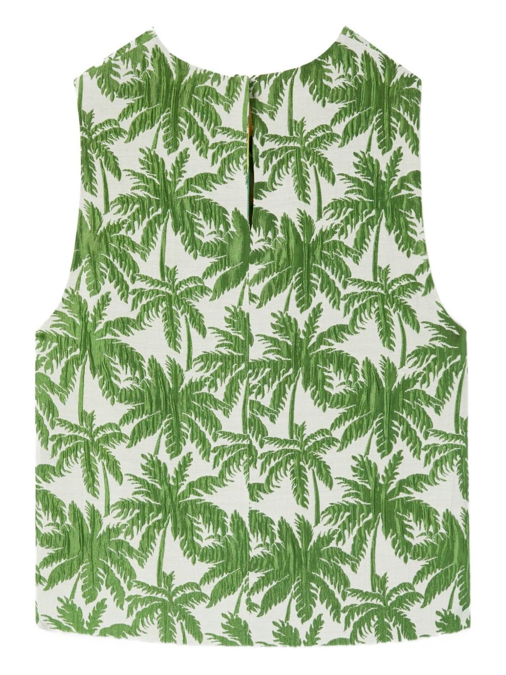 Aria palm-print cropped top - 5