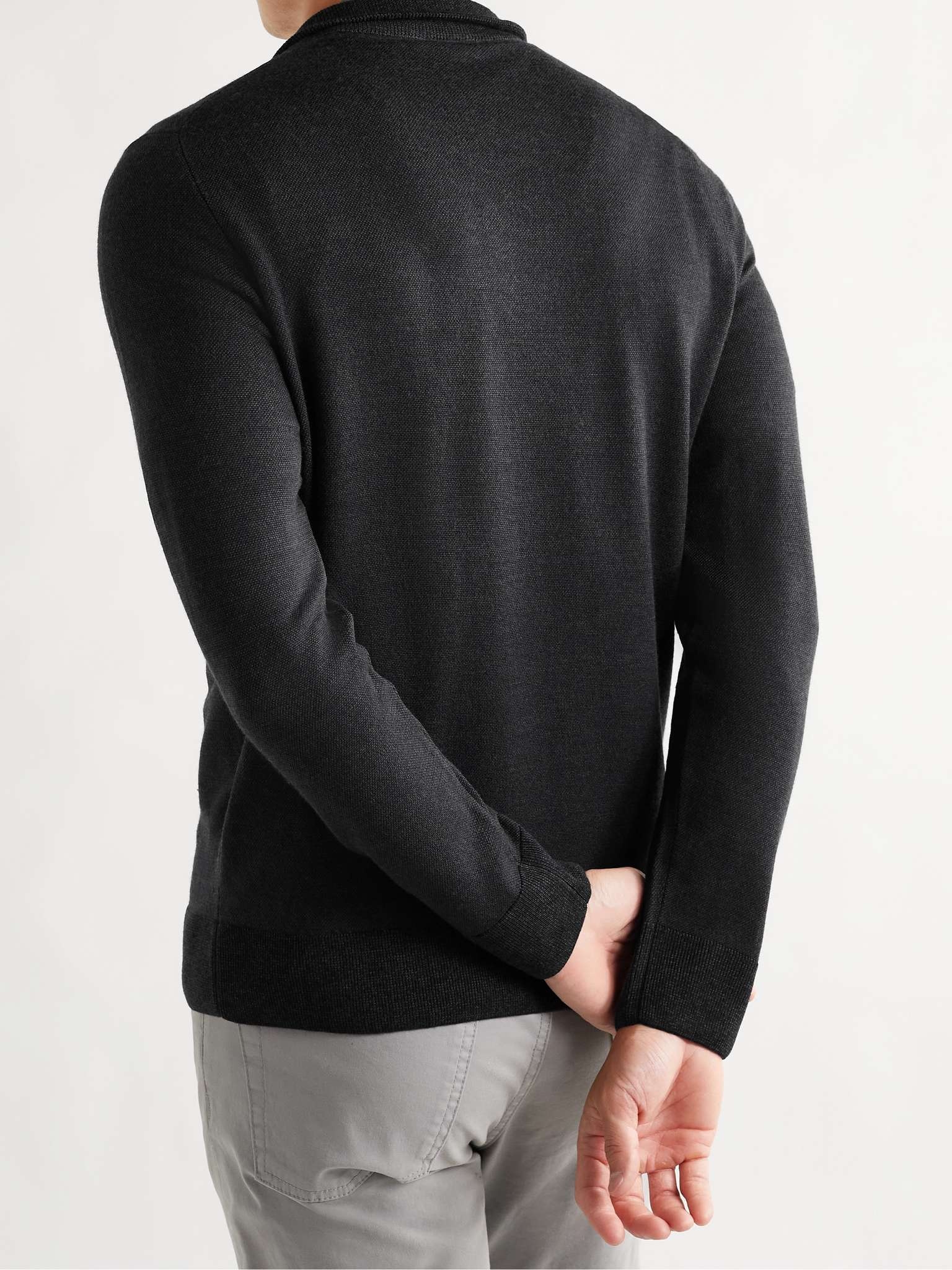 Slim-Fit Wool Half-Zip Sweater - 4