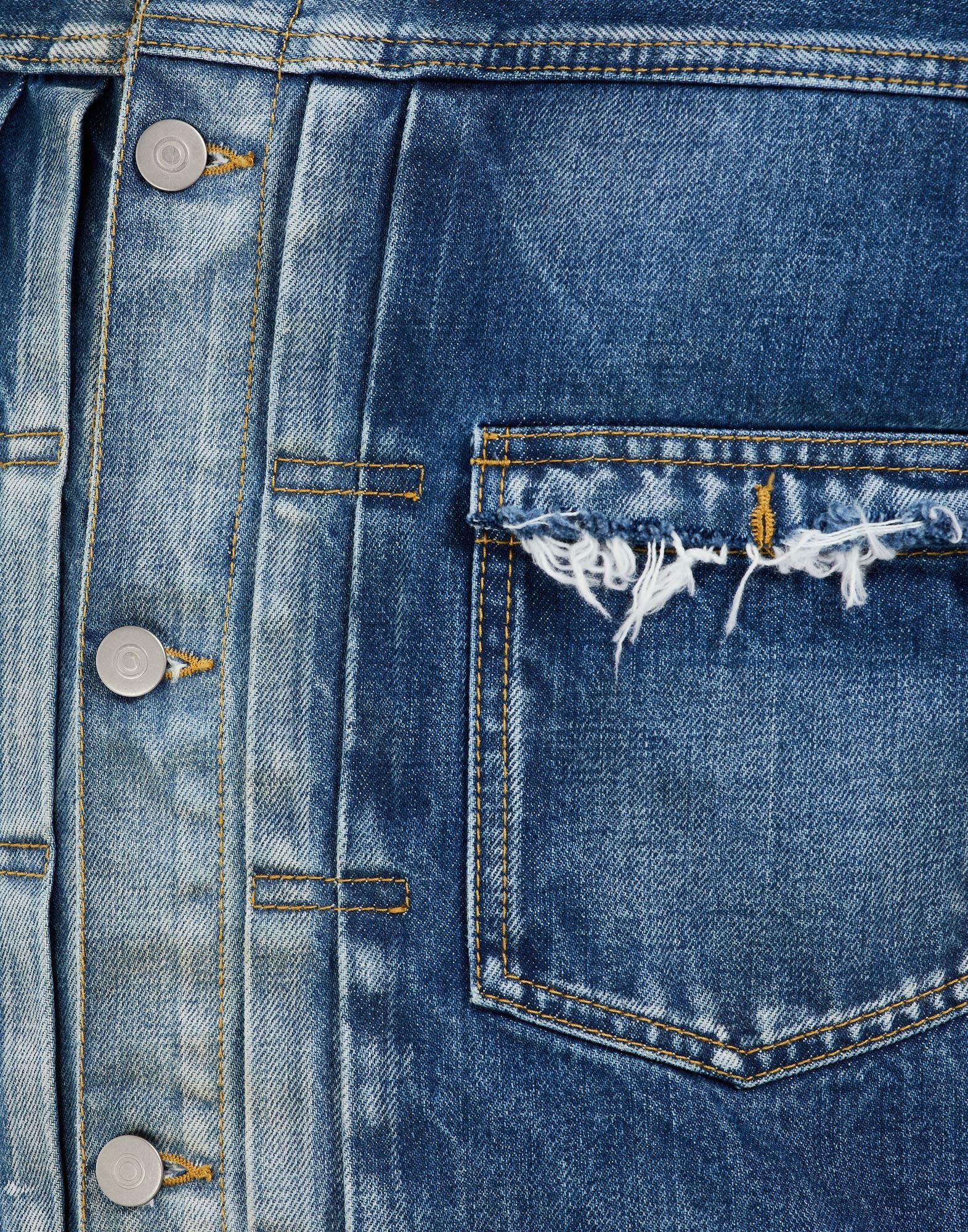 Cropped denim jacket - 6