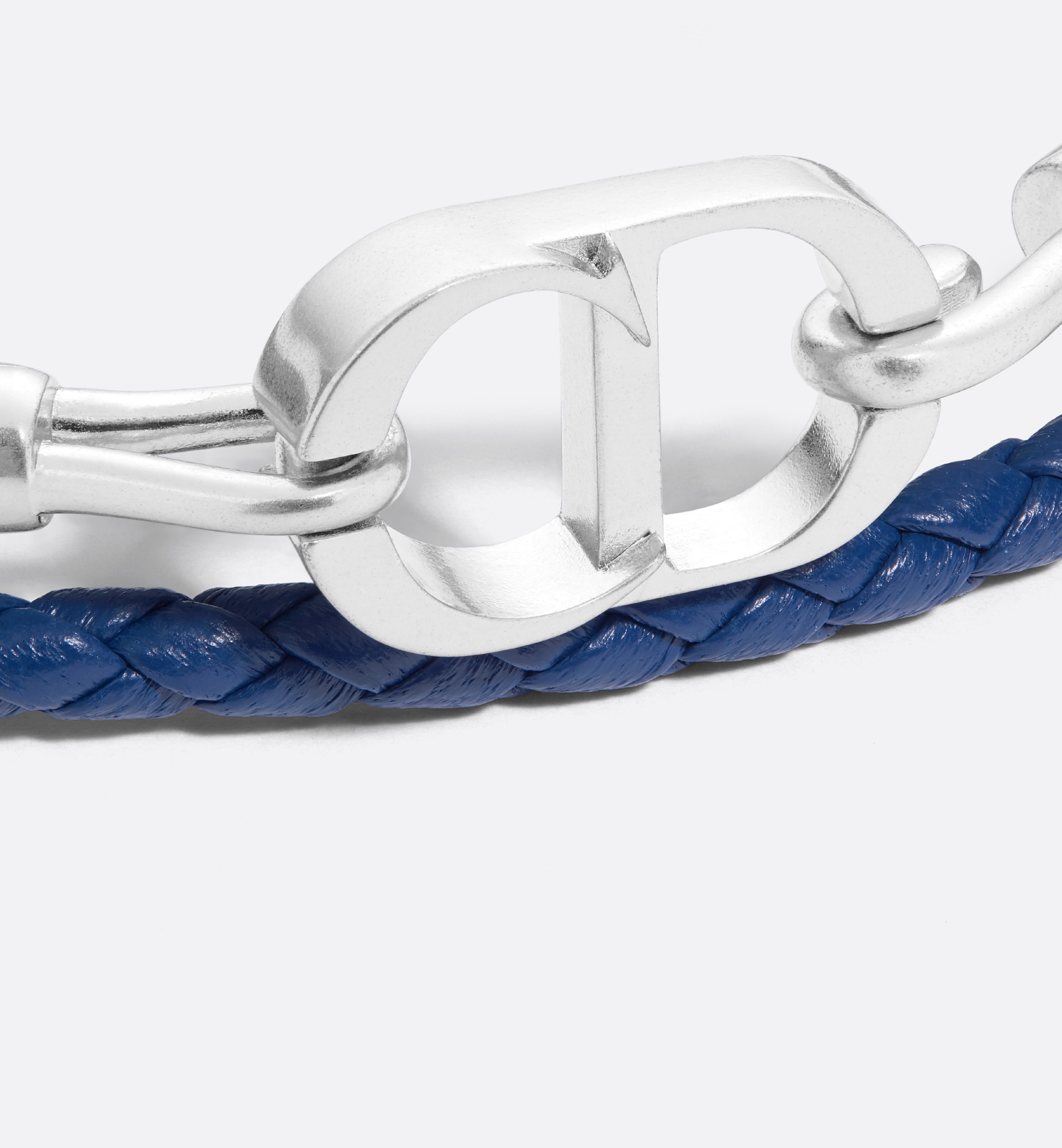 CD Icon Braided Leather Double Bracelet - 3