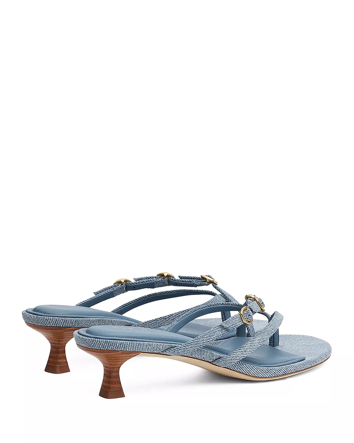 Women's Sammie Buckle Kitten Heel Sandals - 4